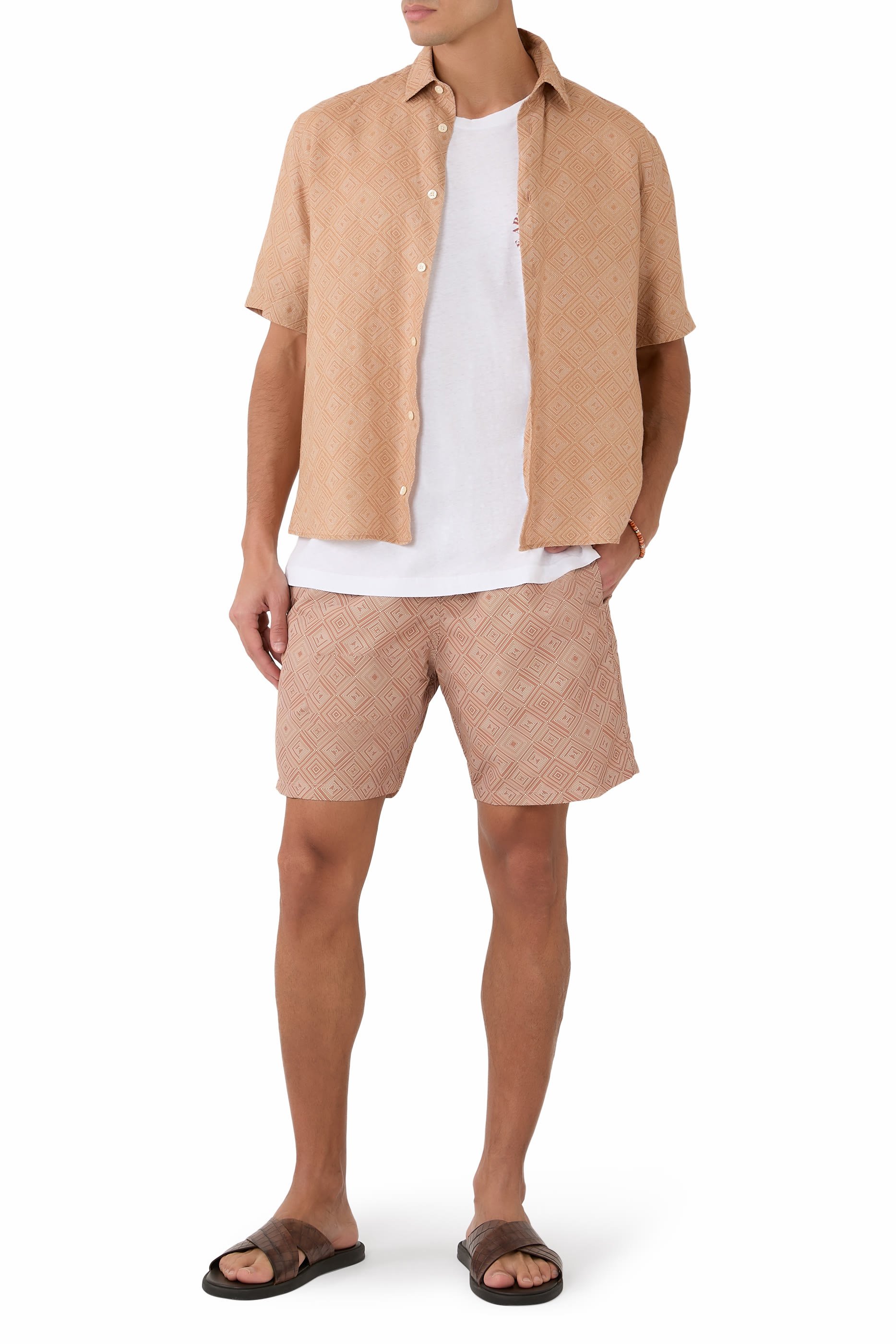 شورت سباحة سانتوس ماديرا بنقشة