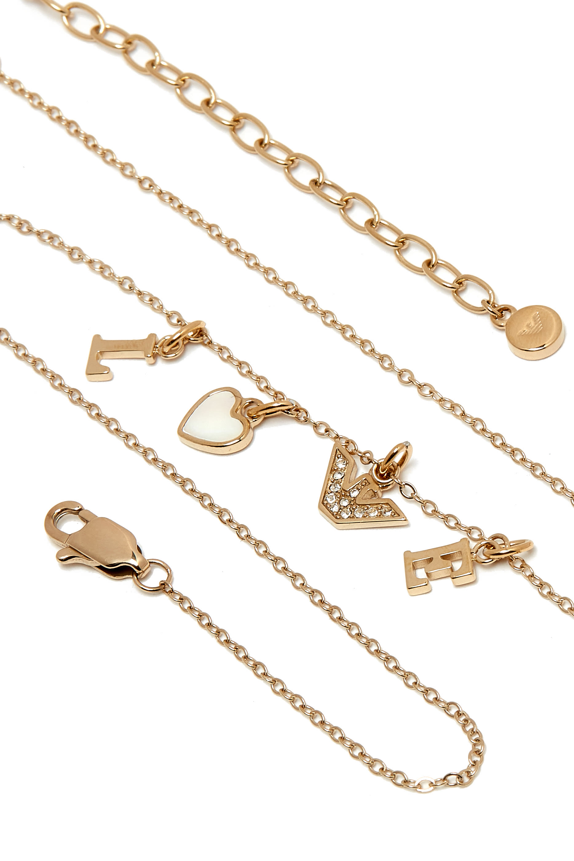 قلادة بدلاية بتصميم كلمة حب ستانليس ستيل