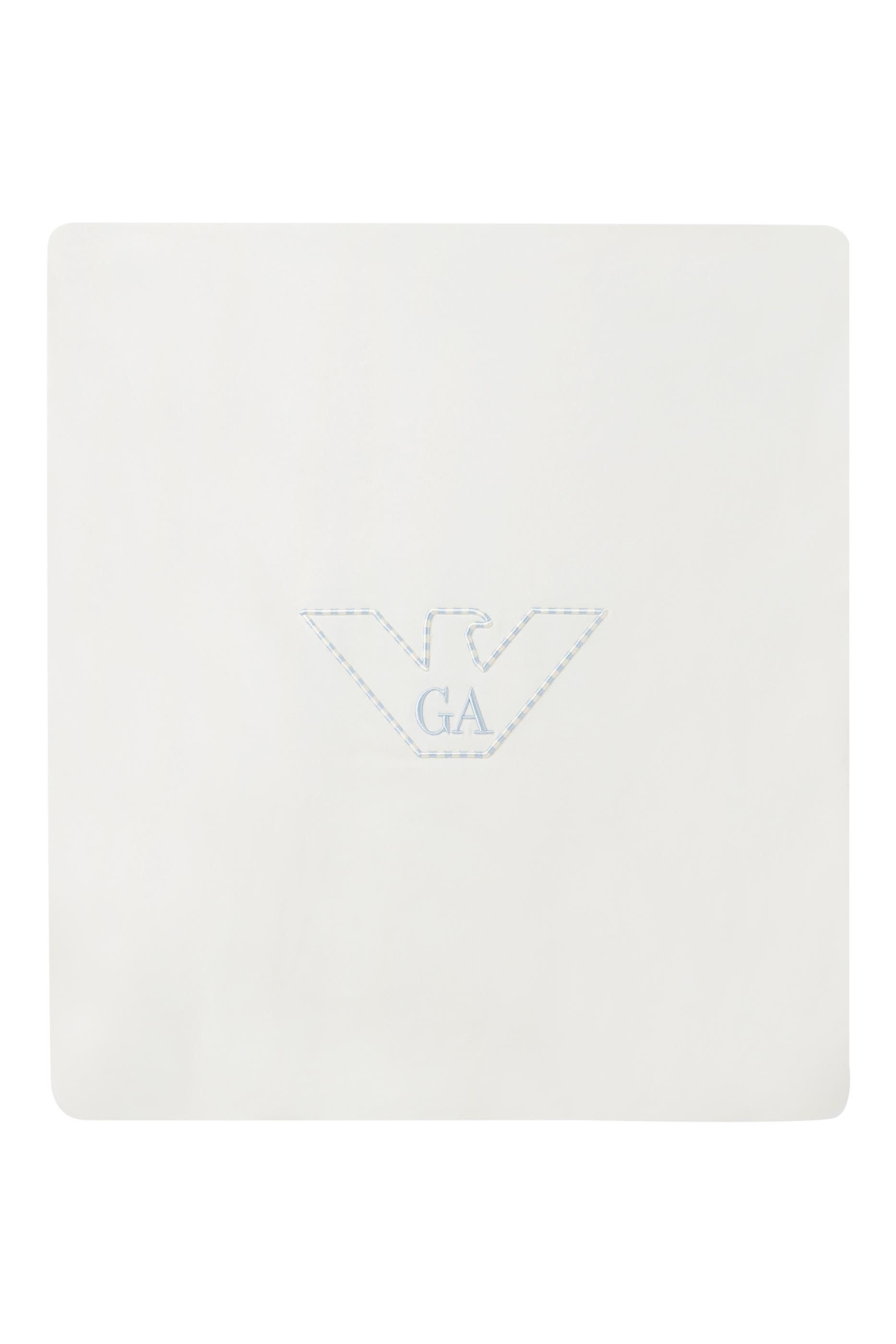 بطانية قطن مطرزة بشعار الماركة للأطفال