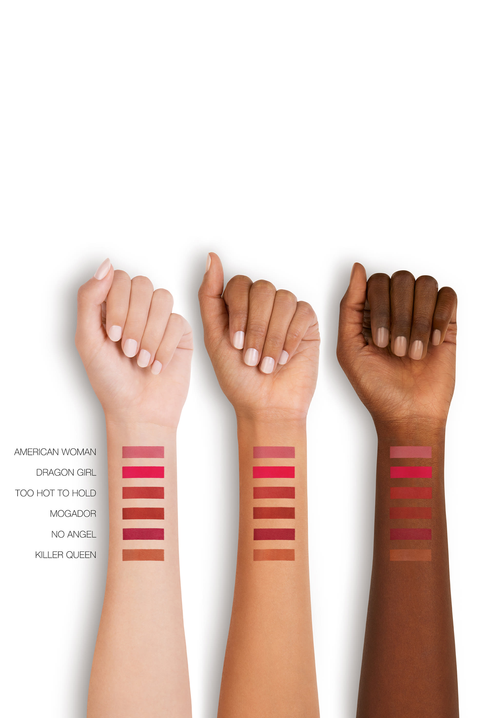 أحمر شفاه باورمات غير لامع بلون مركز