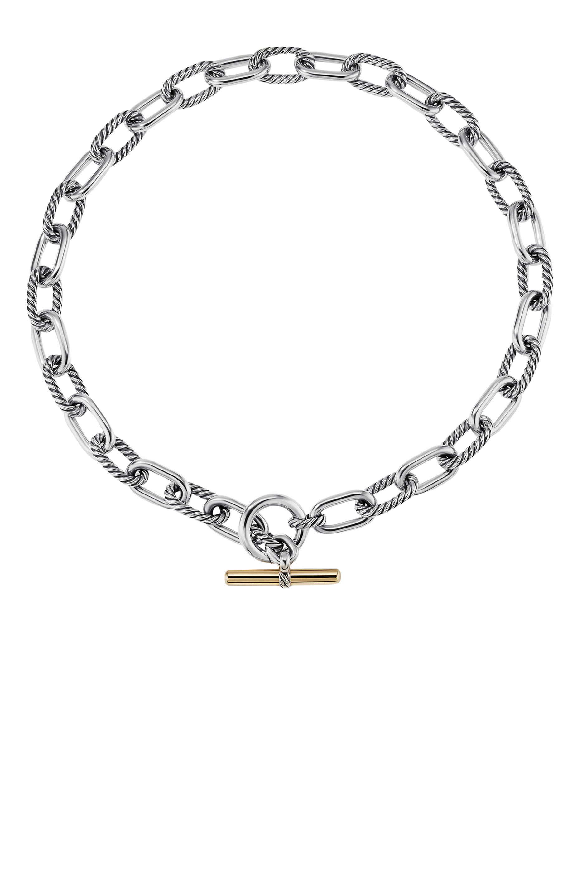 قلادة ماديسون بتصميم سلسلة فضة إسترلينية وذهب أصفر عيار 18