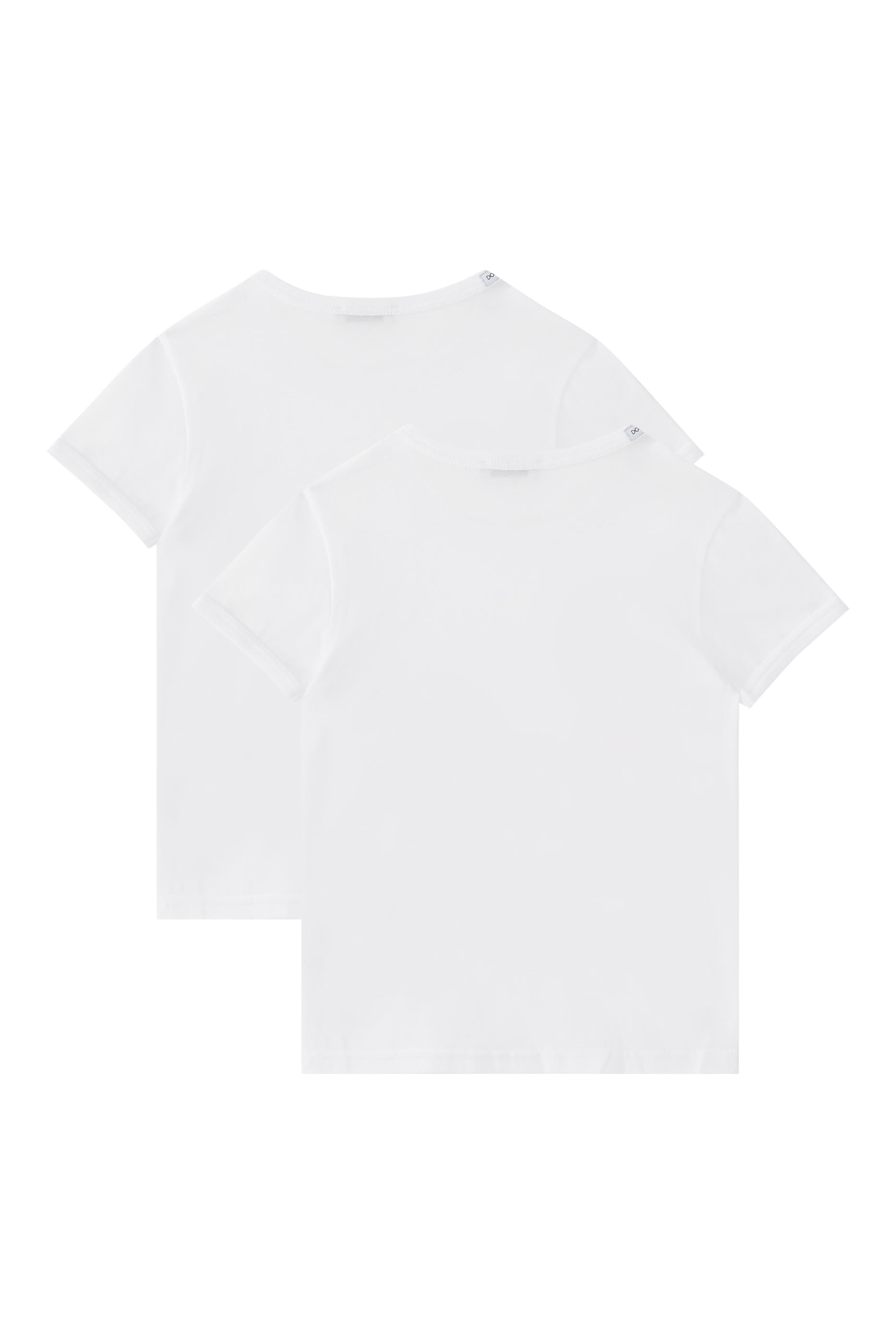 طقم تيشبرتات للأطفال بياقة ضيقة، قطعتين