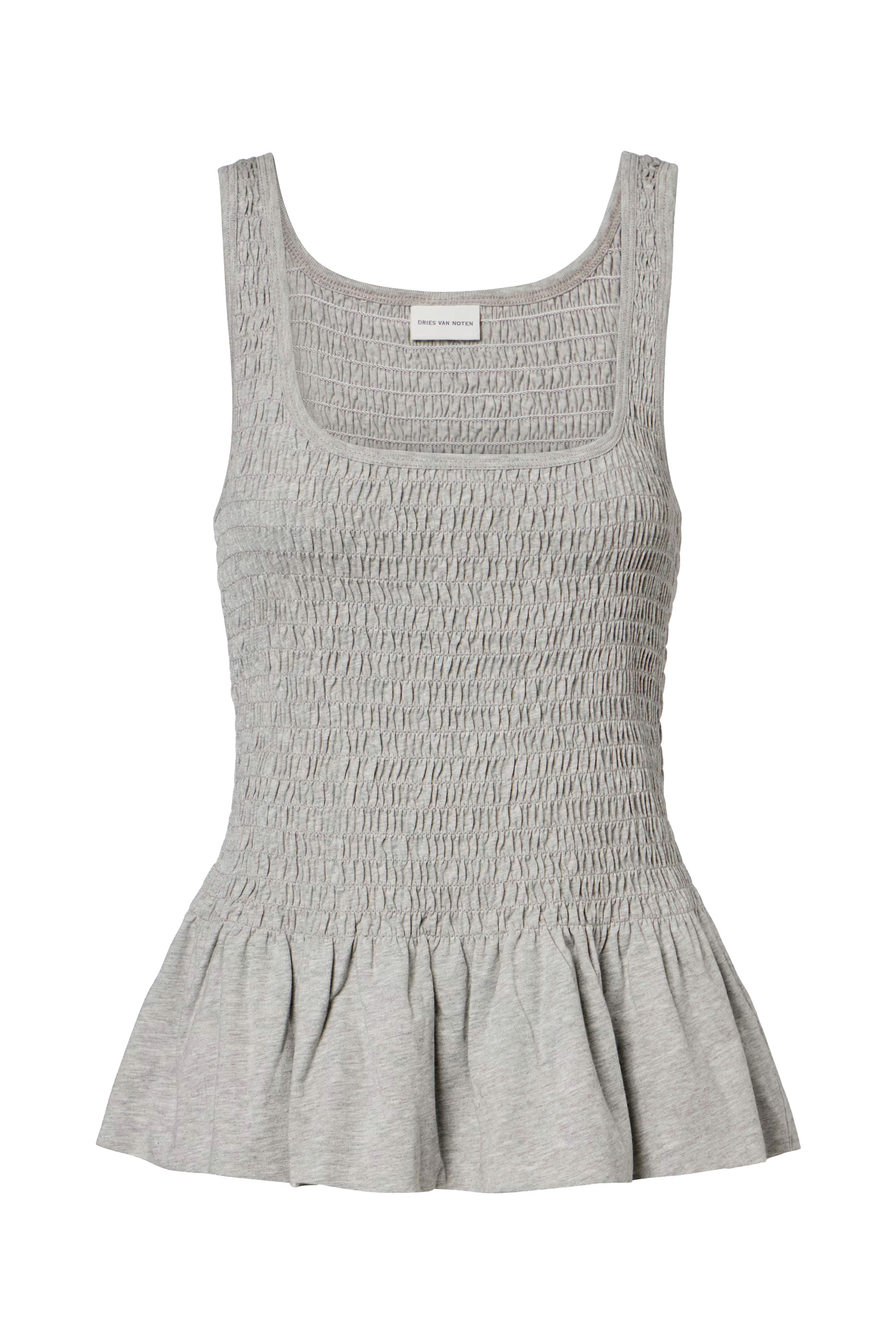 بلوزة بحافة جرس بكشكش