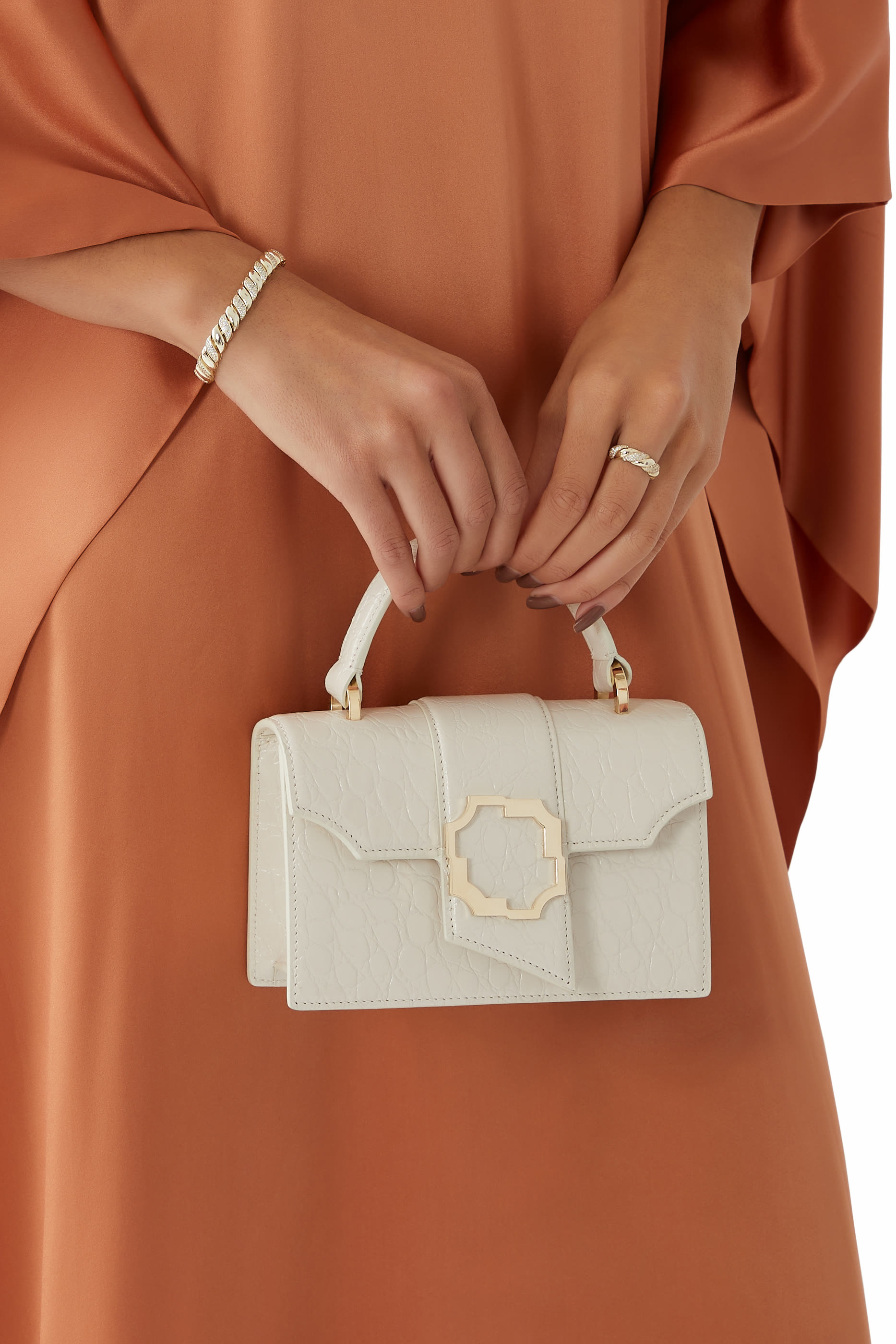 حقيبة يد أودري صغيرة جلد