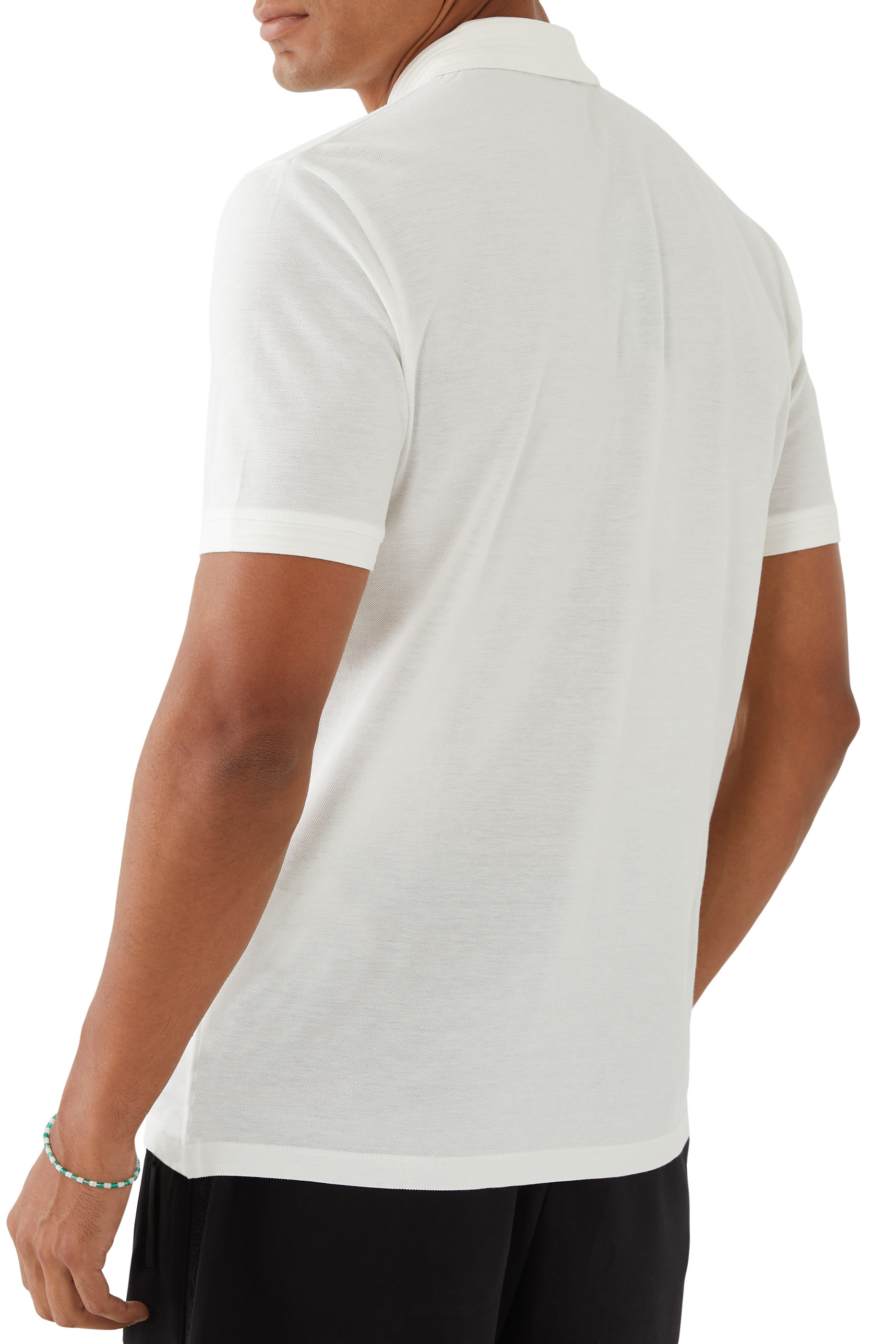 قميص بولو قطن بشعار الماركة