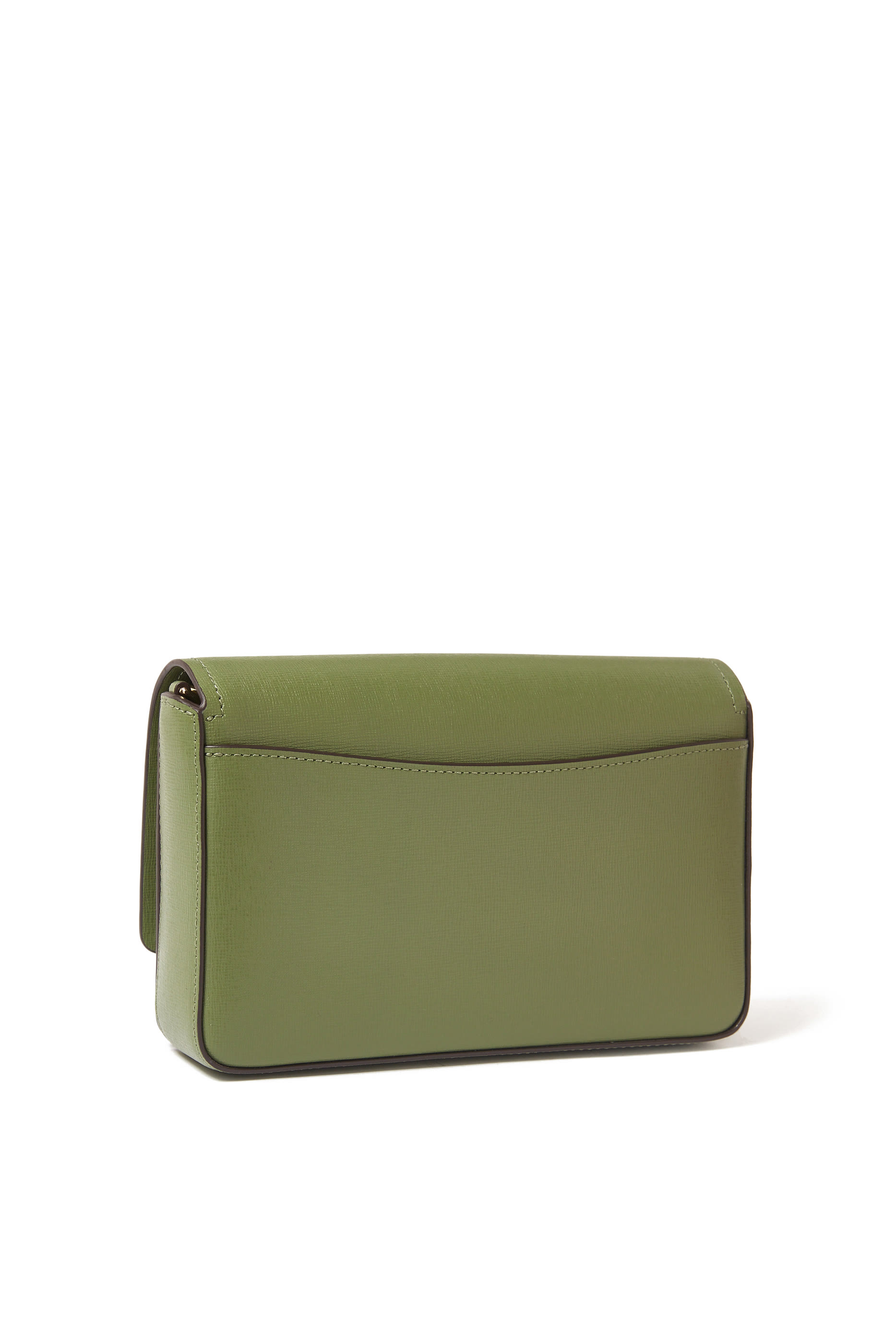 حقيبة مورغان بغطاء قلاب وسلسلة جلد