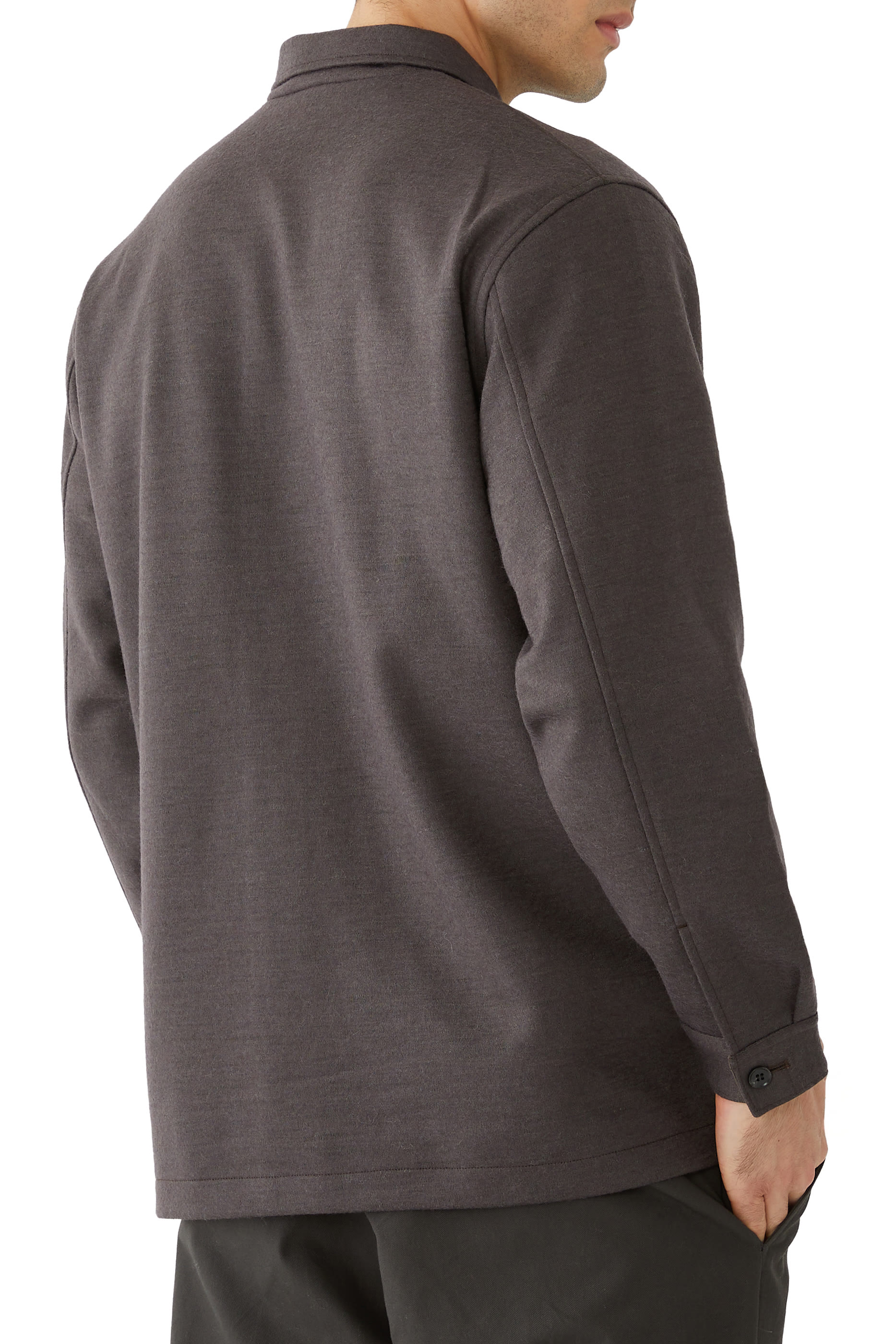 جاكيت بنمط أوفرول صوف