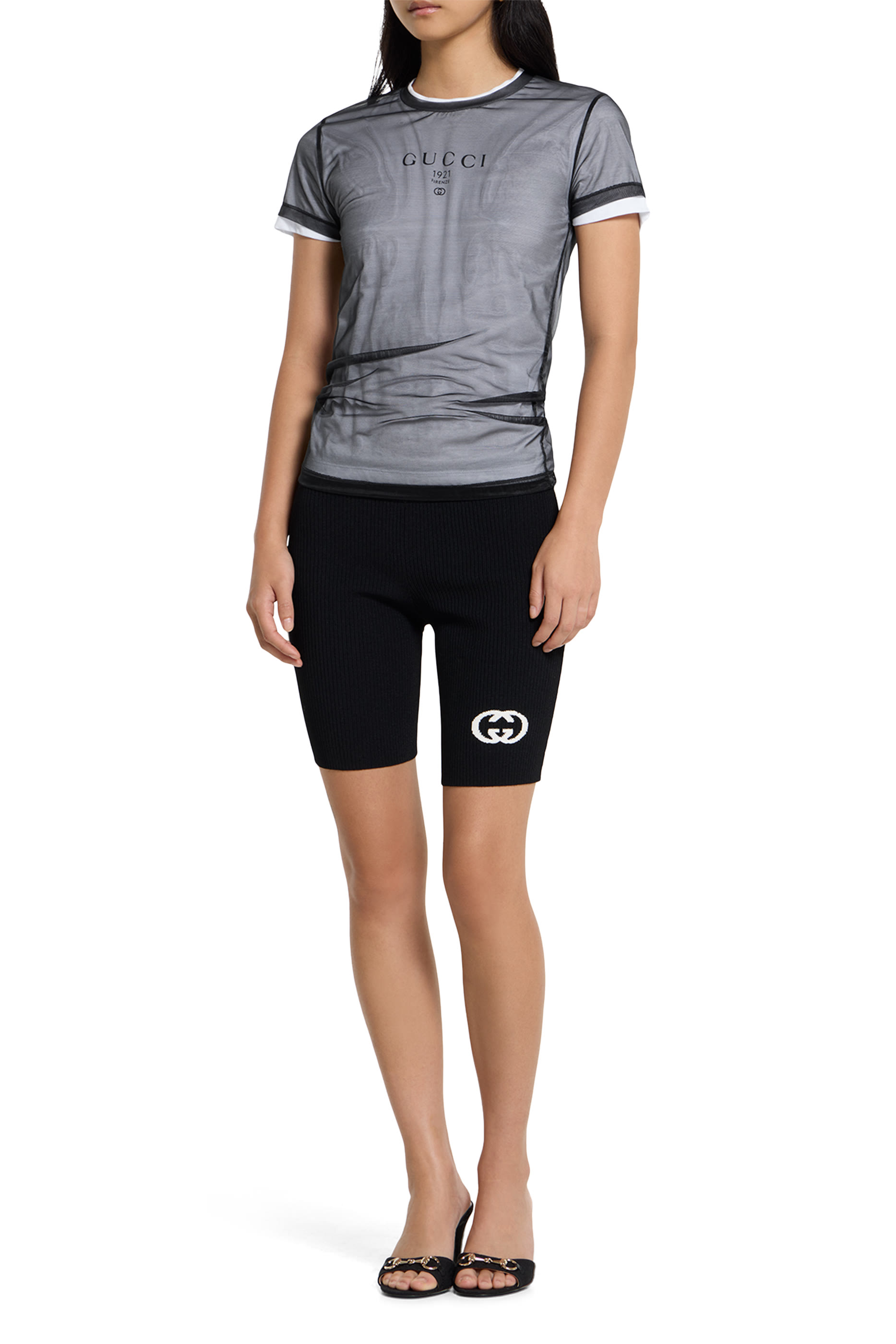 تيشيرت بطبعة وجريسيه مزدوج 