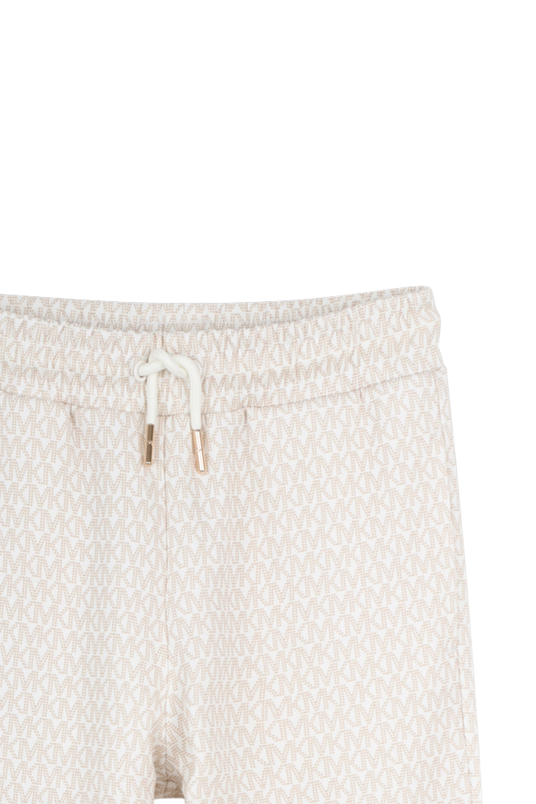 بنطال مزين كليا بنقشة شعار الماركة للأطفال