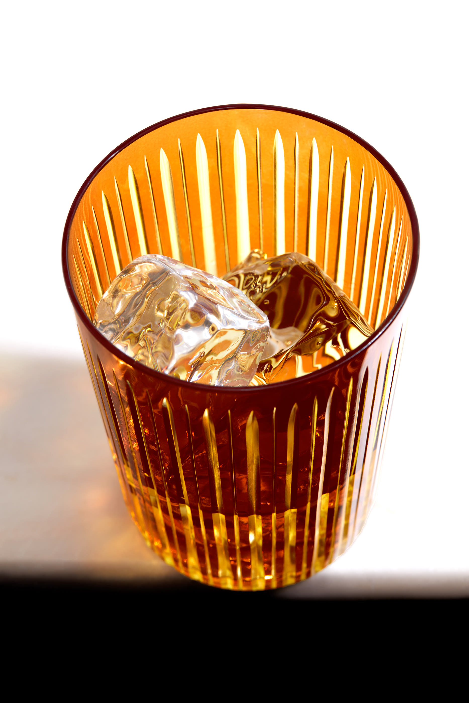 طقم كؤوس بريزم هاي بول امبر، 4 قطع