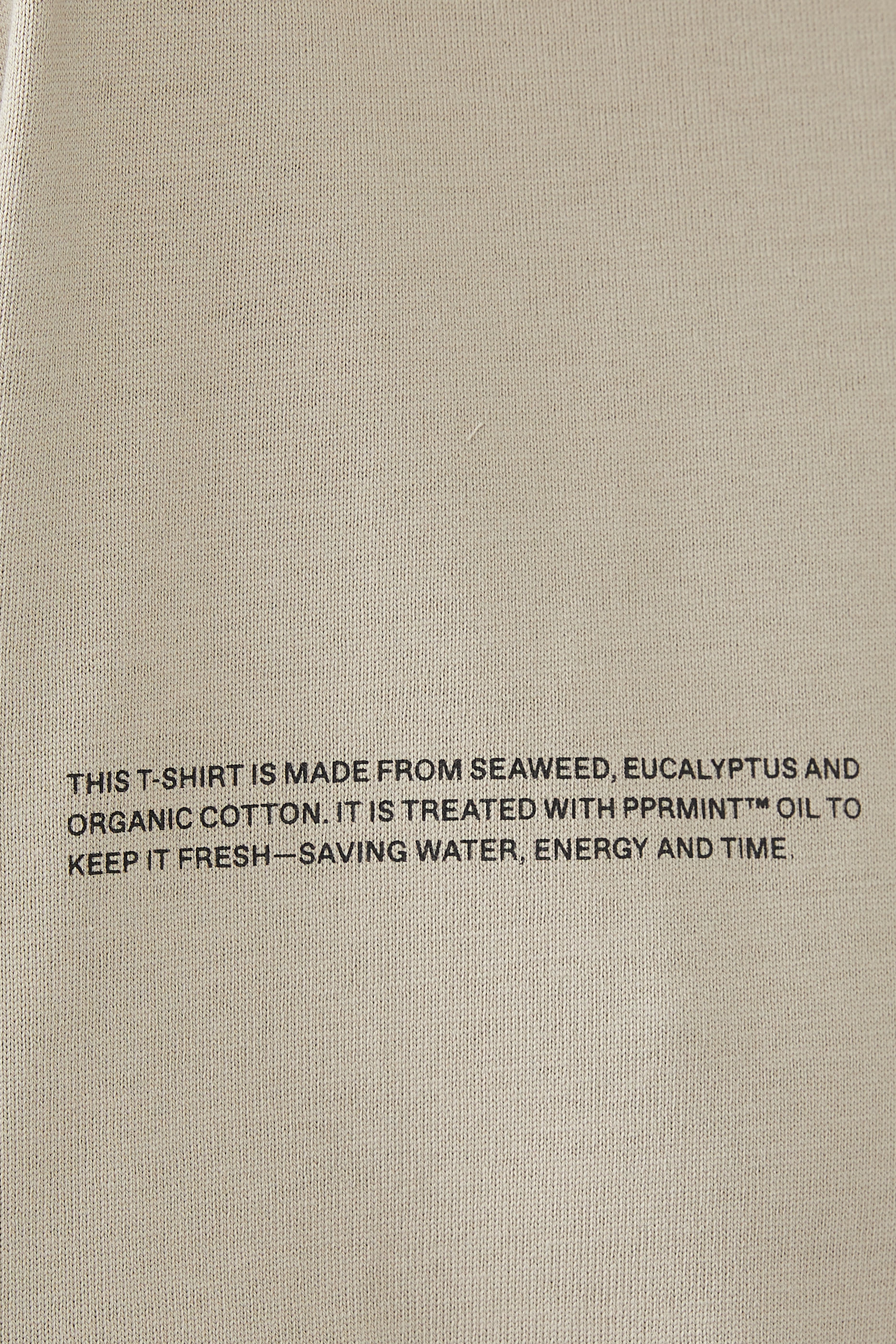 تيشيرت قطن عضوي بألياف الأعشاب البحرية