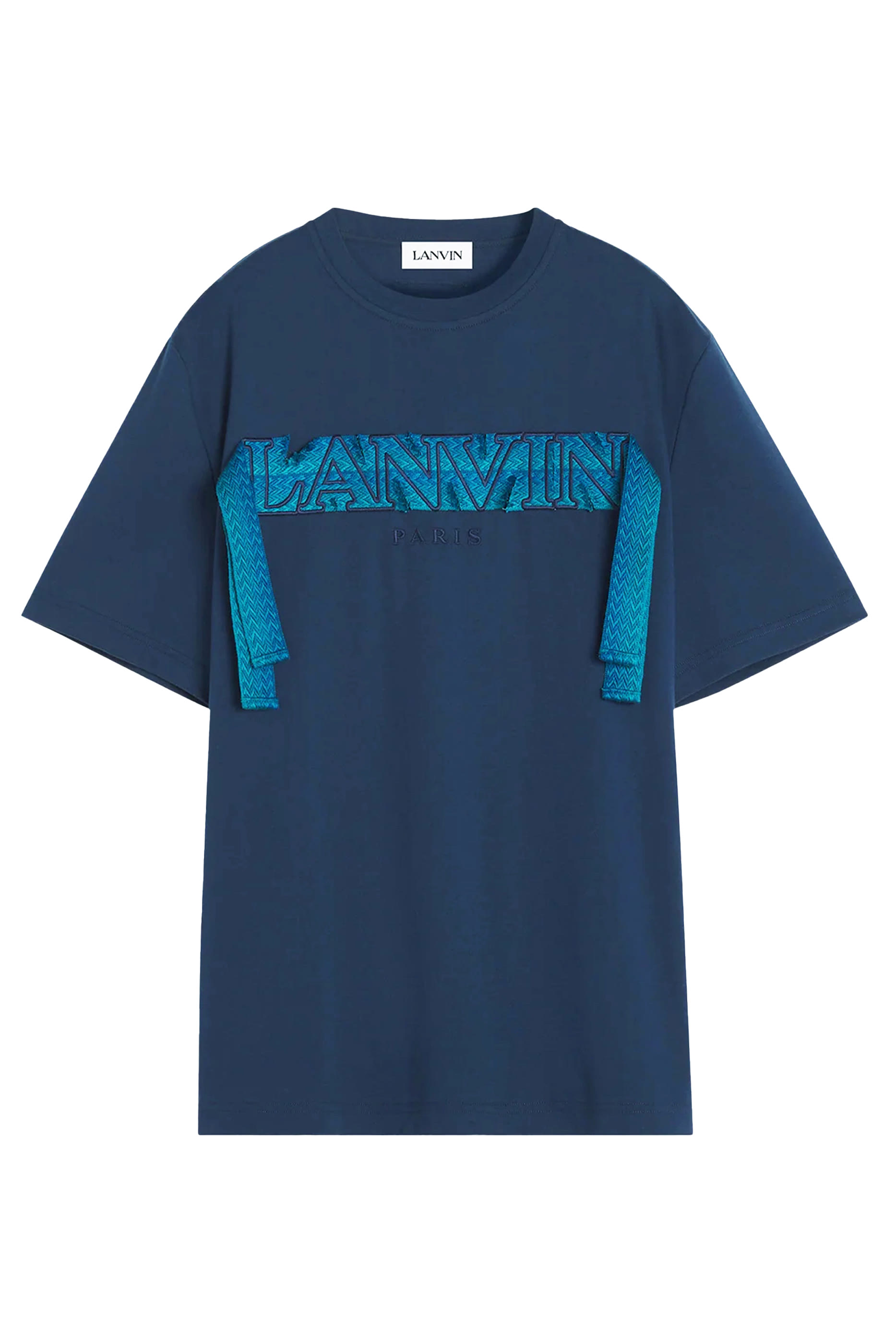 تيشيرت بشعار الماركة وأربطة