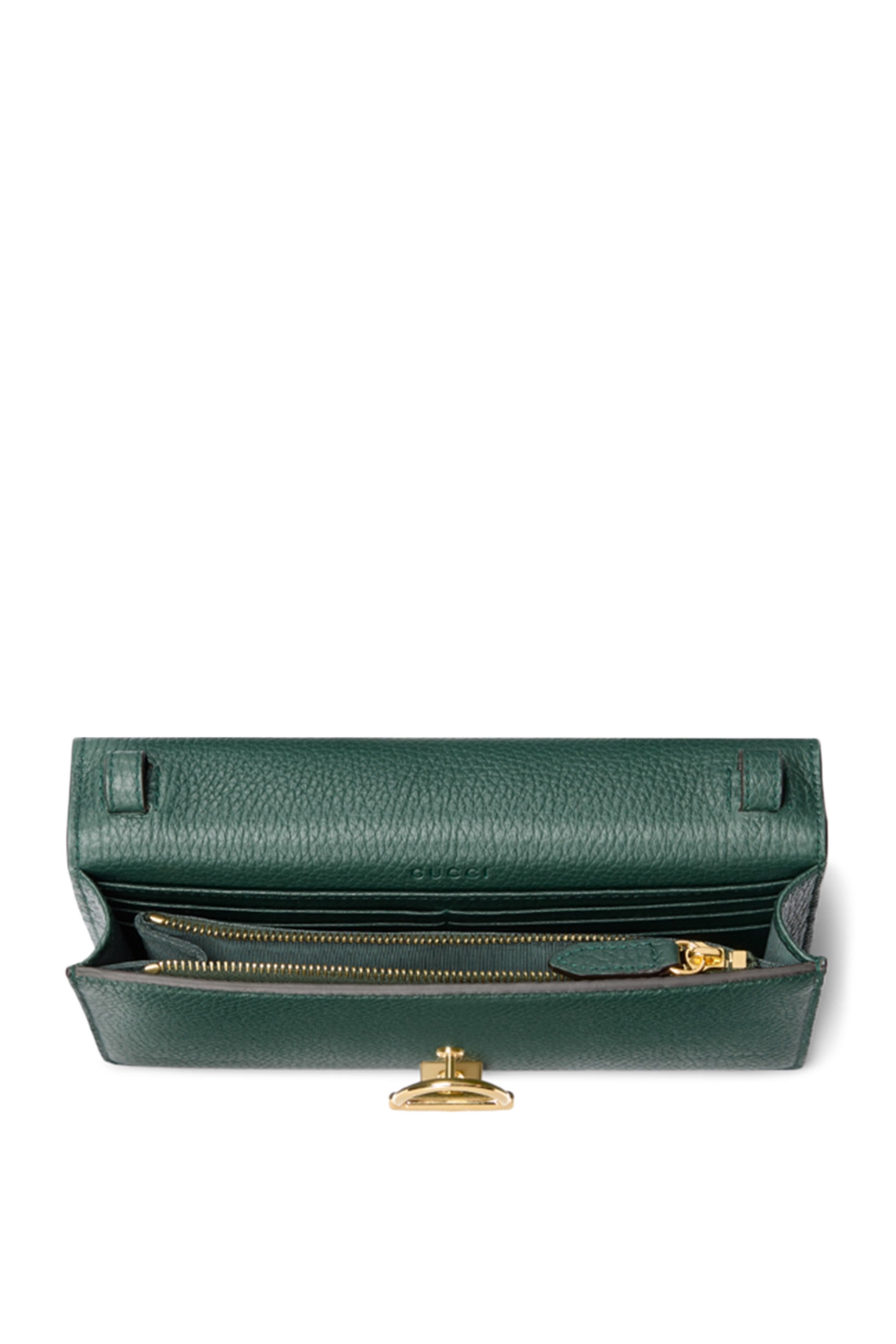 محفظة بنصف حلية لجام حصان وحمالة سلسلة