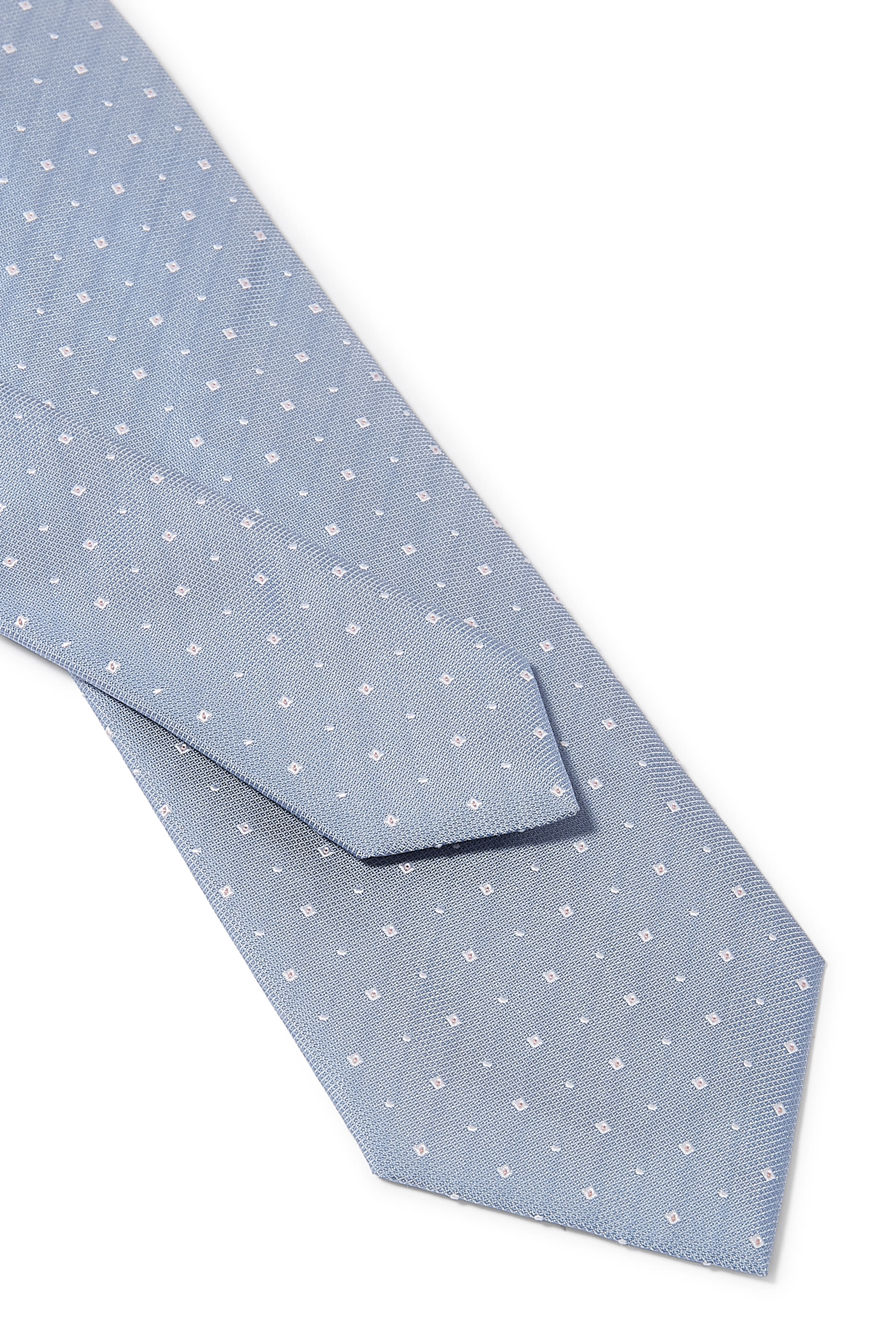 Jacquard Pattern Silk-Blend Tie