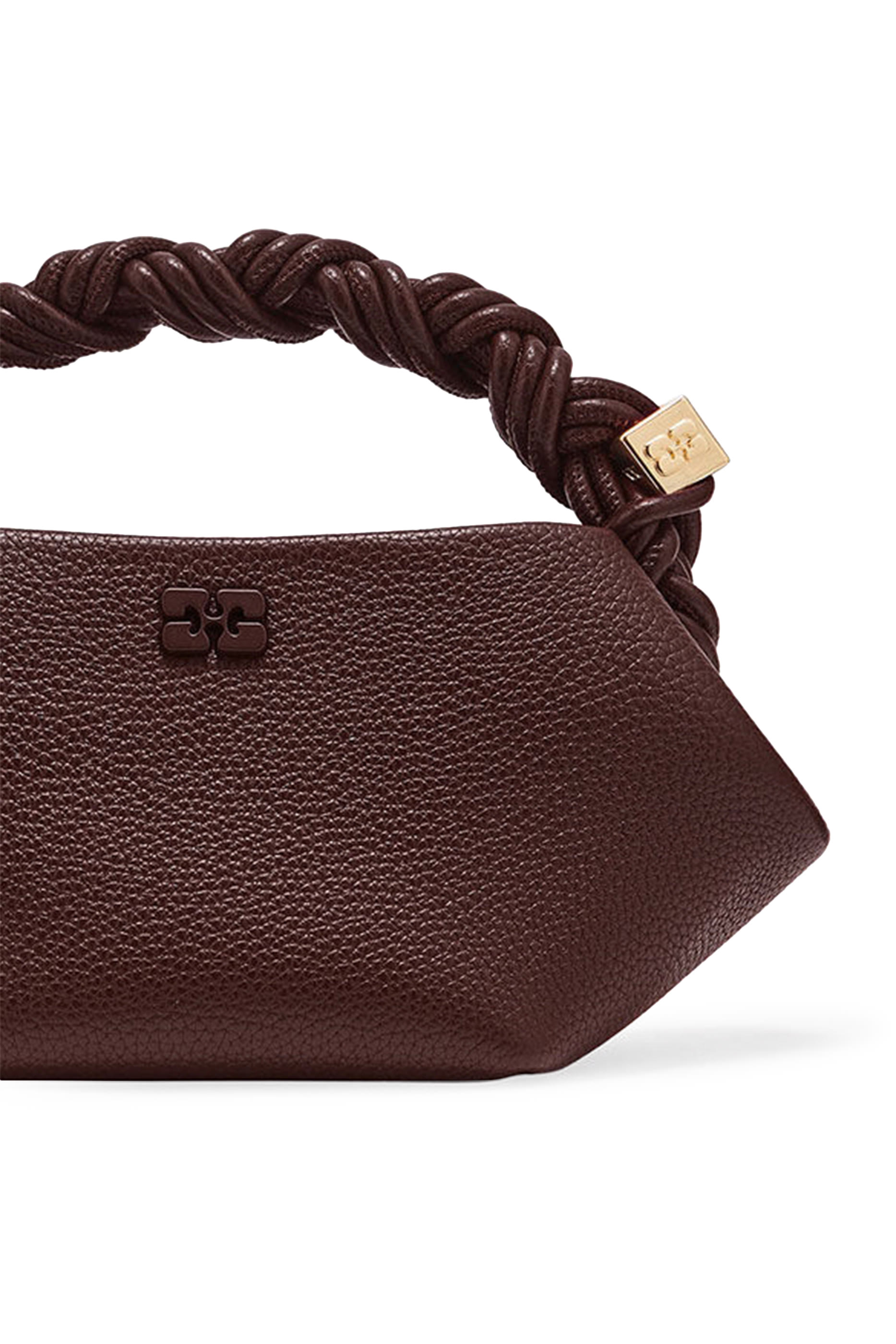 حقيبة بو صغيرة جلد بملمس بارز