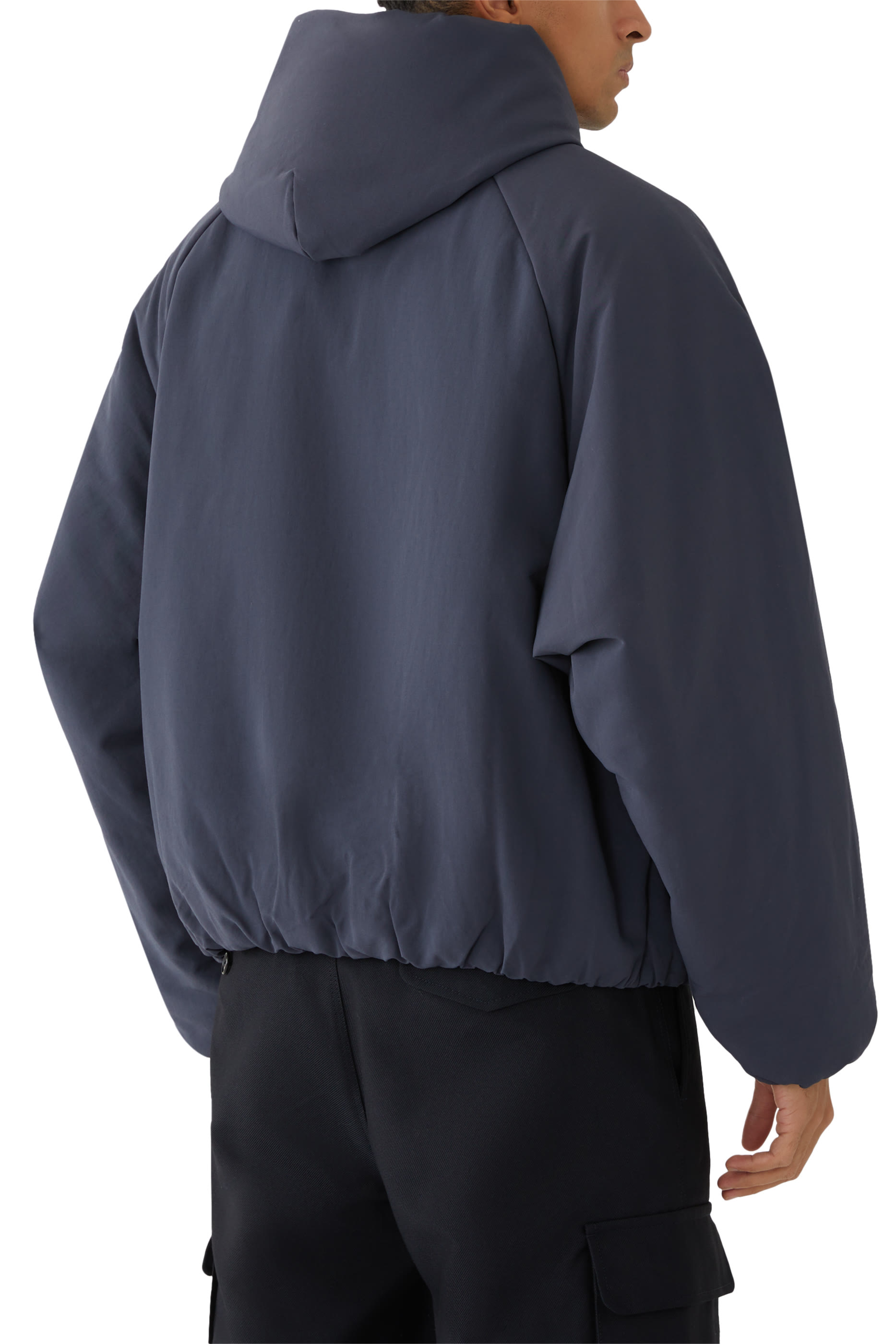 بومبر ميليتاري بغطاء للرأس نايلون