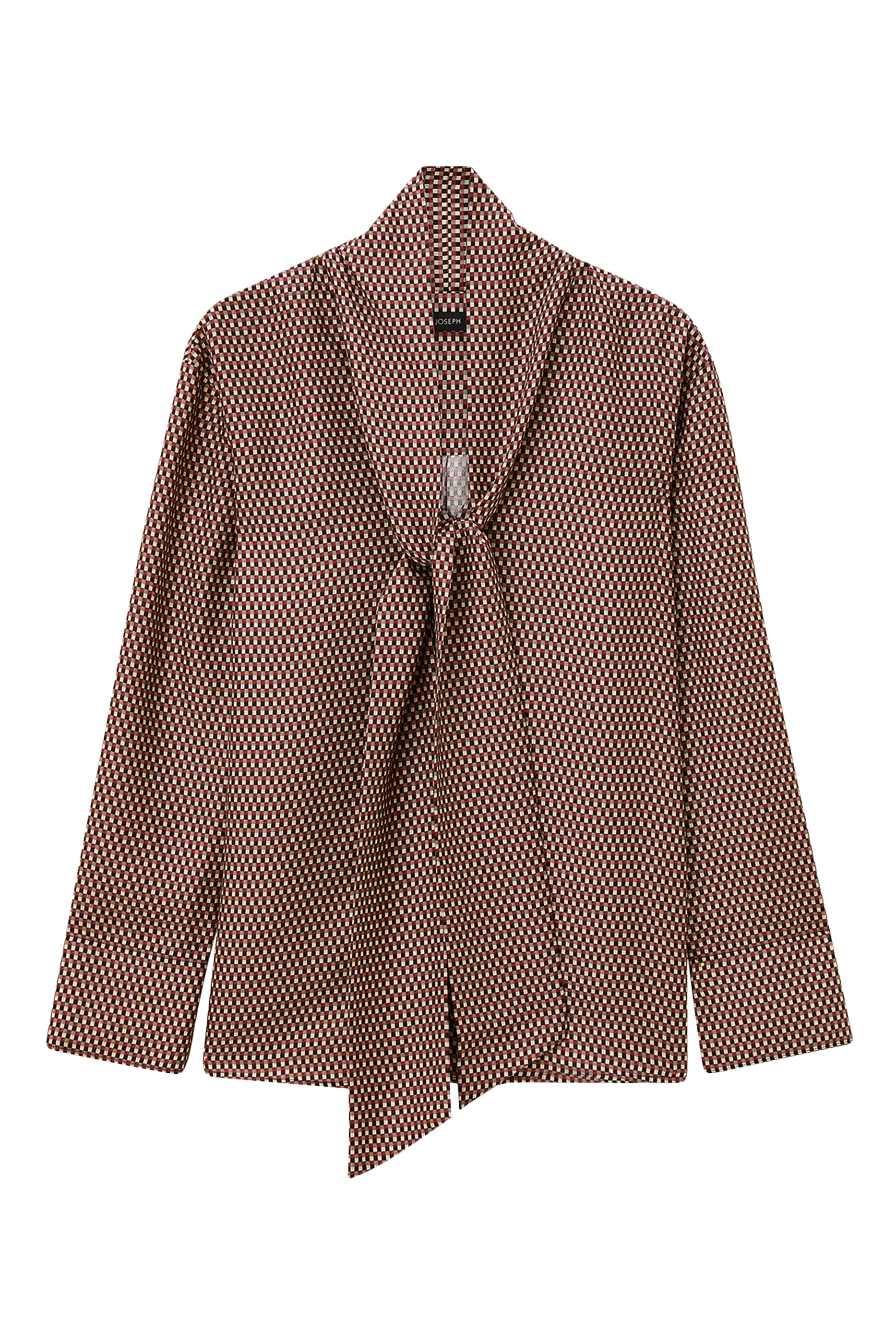  بلوزة بطبعة أديل مزيج حرير