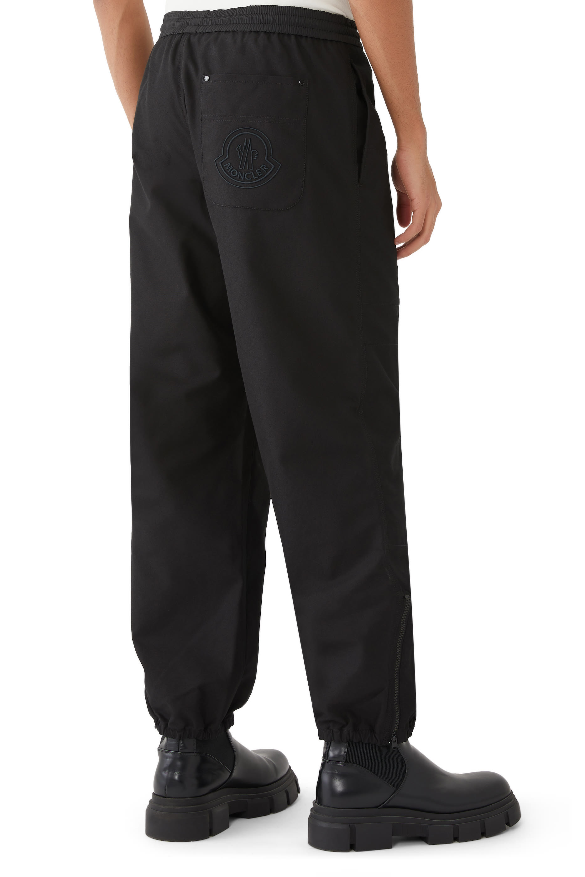 بنطال رياضي بتطريز شعار الماركة قطن