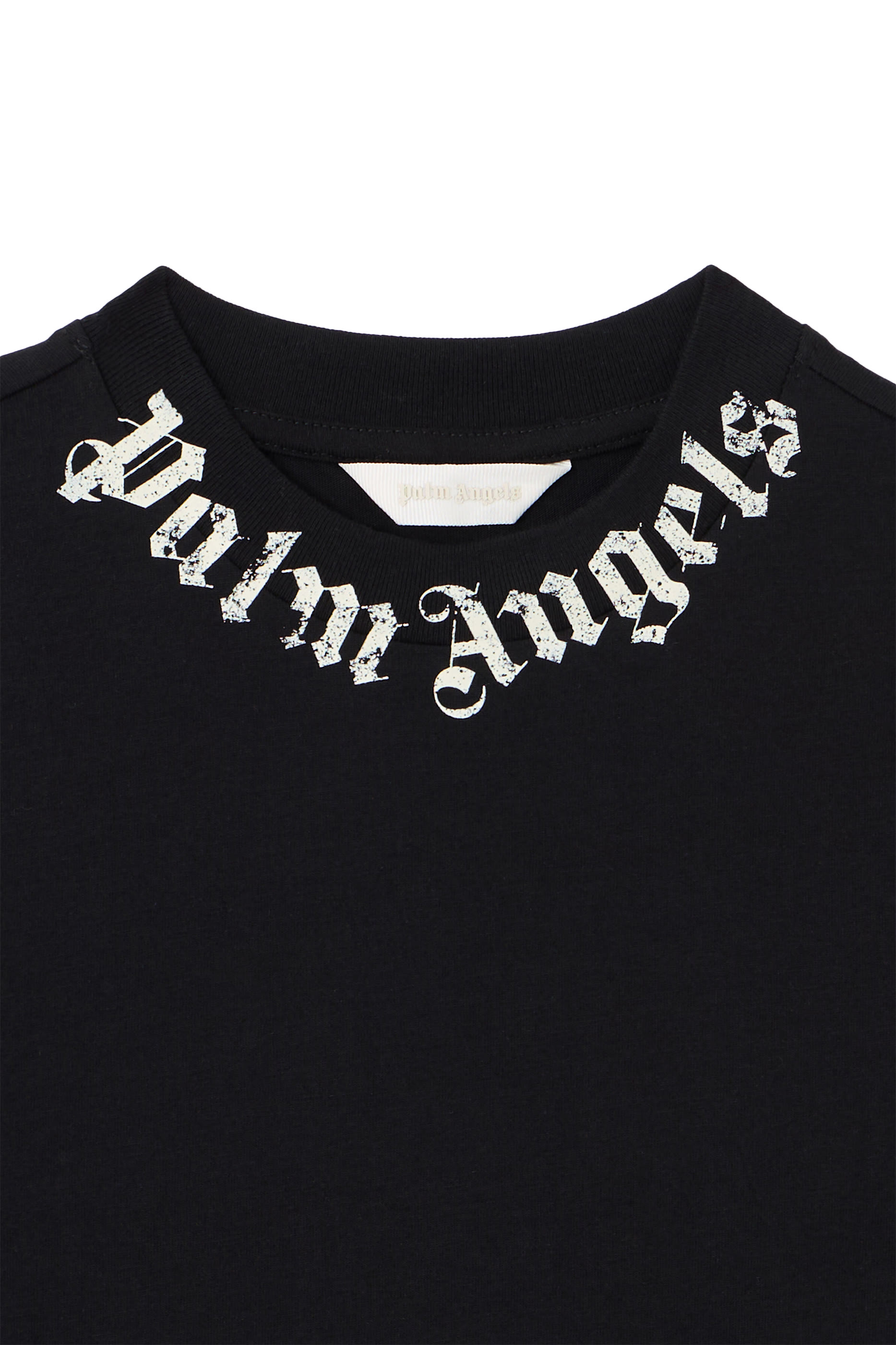 تيشيرت بياقة مزينة بشعار الماركة للأطفال