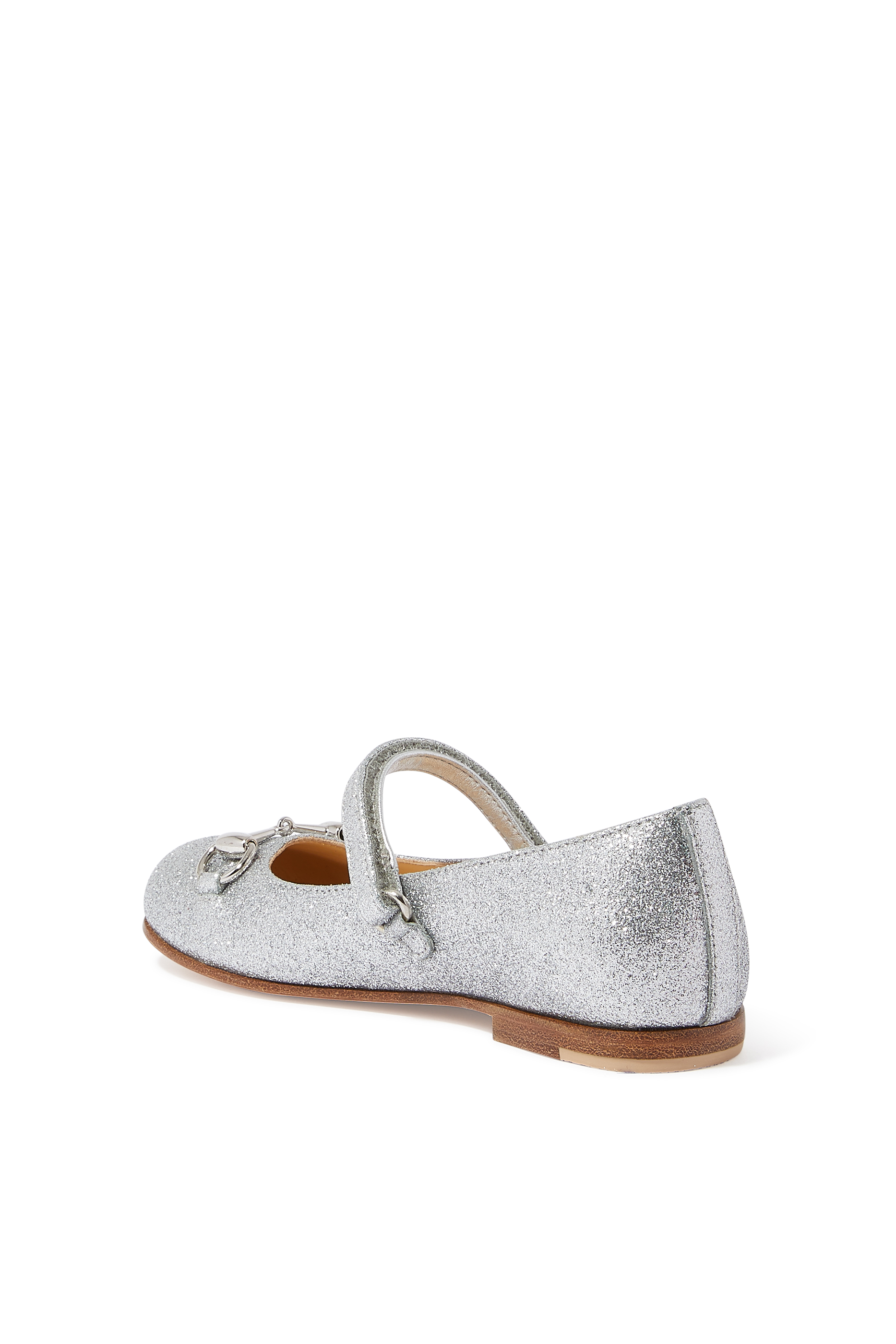 حذاء باليرينا بغليتر وحلية لجام