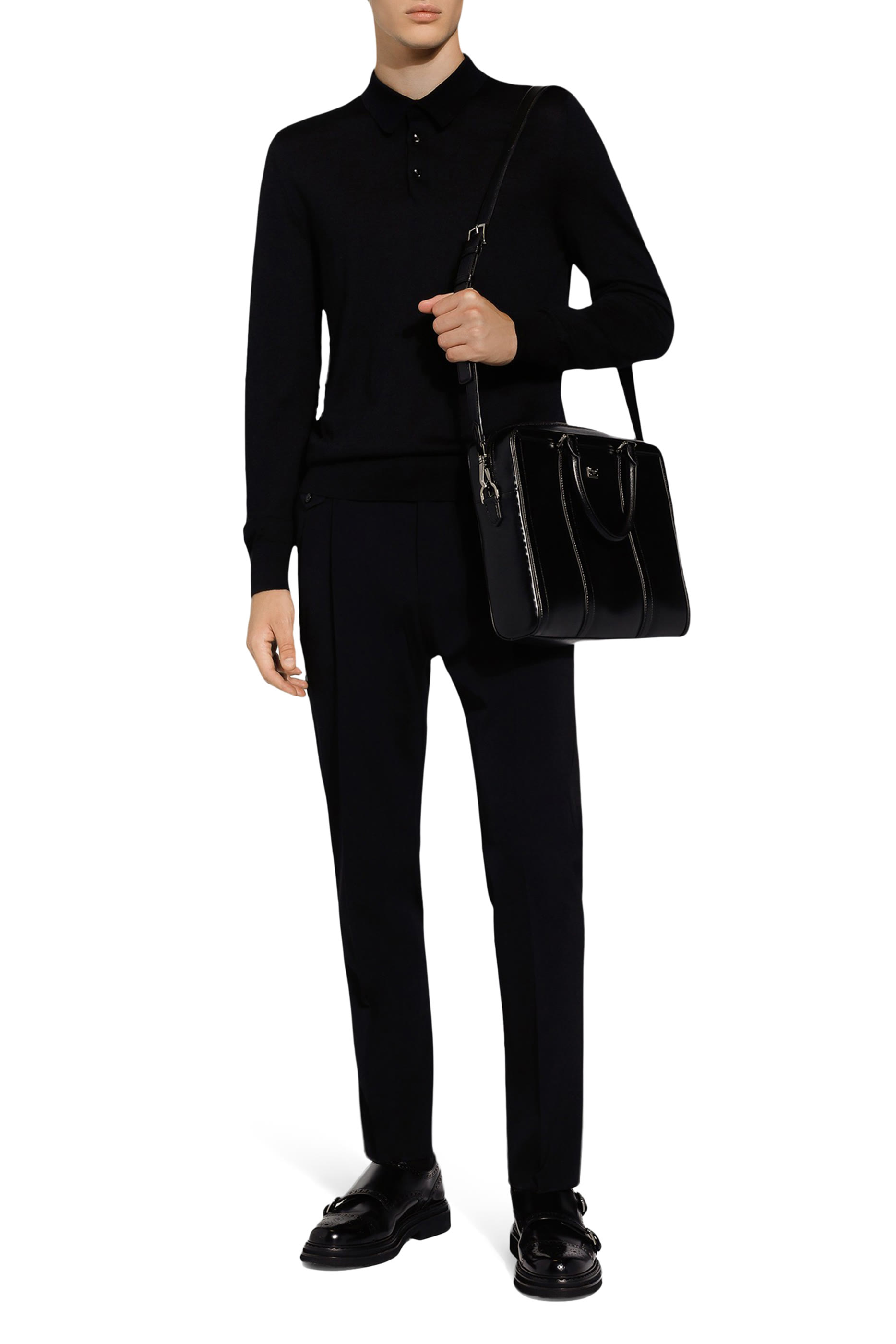 حقيبة عمل جلد عجل