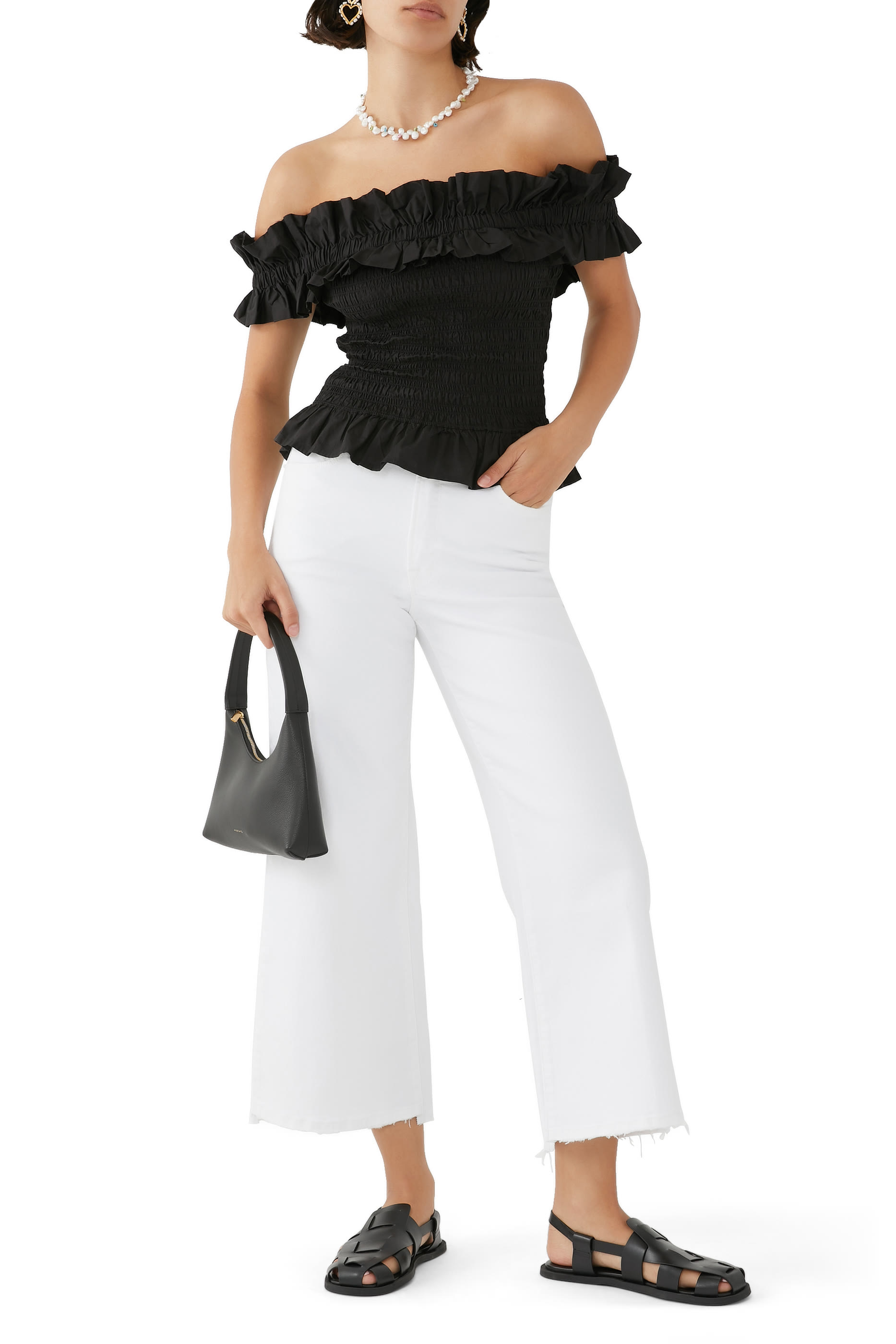 بنطال جينز بالازو غود ويست بقصة قصيرة