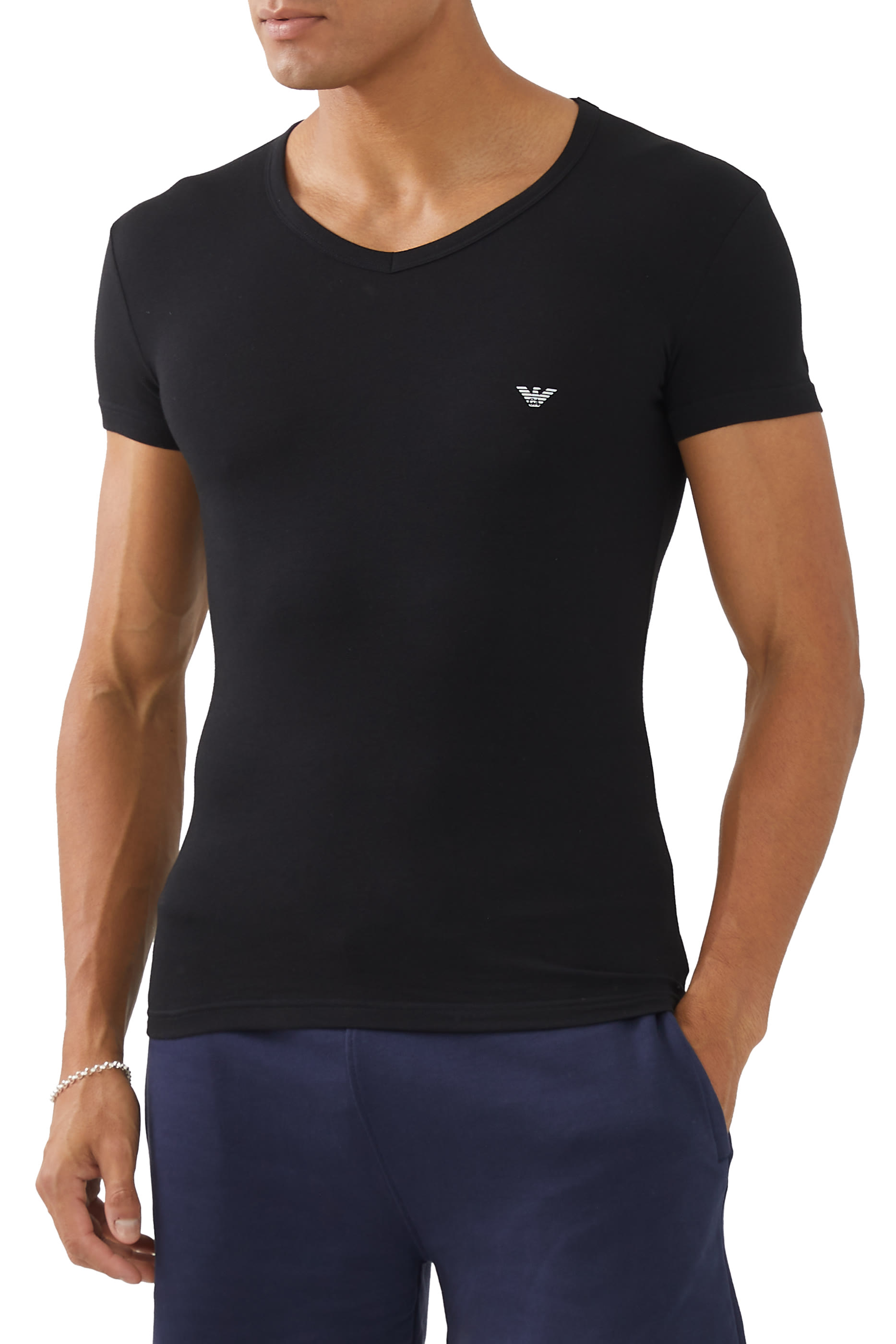 تيشيرت قطن بطبعة شعار الماركة