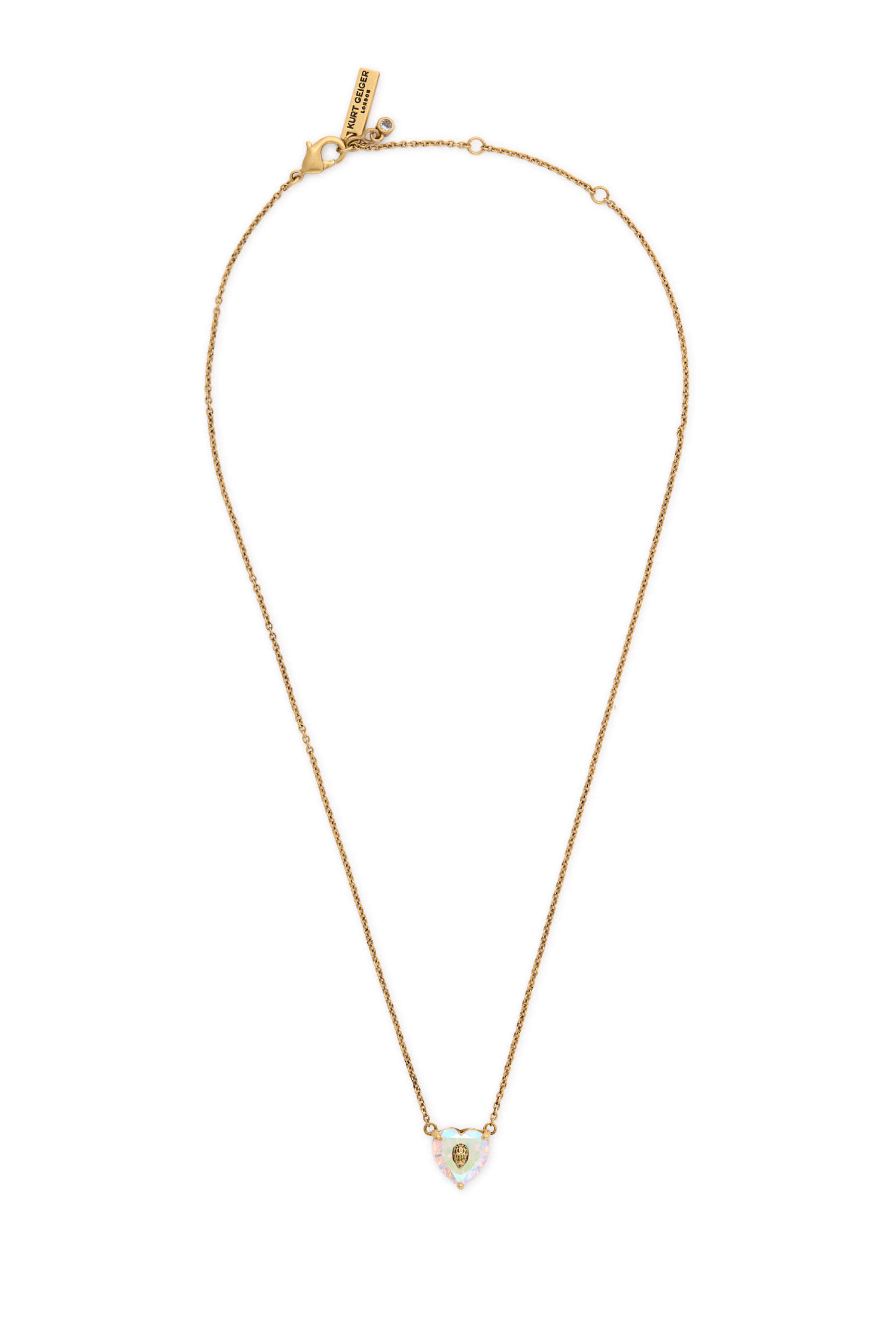 قلادة بدلاية بتصميم قلب مرصعة بالكريستال