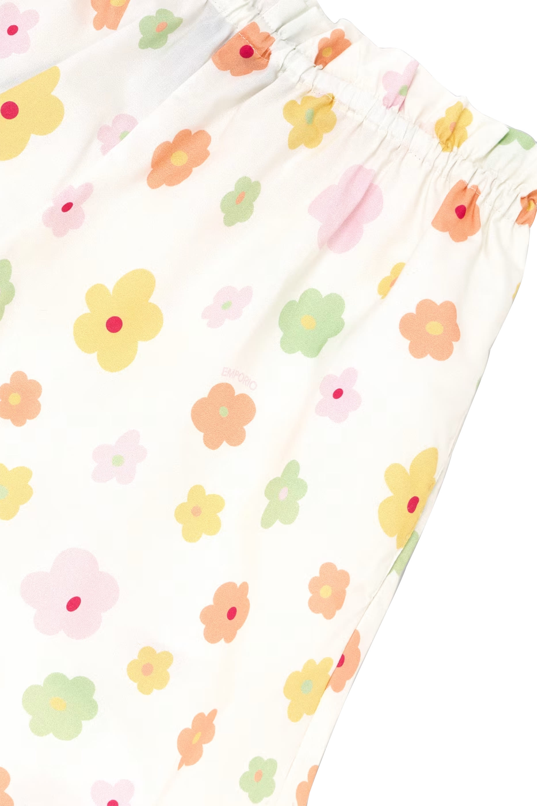 بنطال قصير بقصة ساق واسعة بطبعة شعار الماركة للأطفال