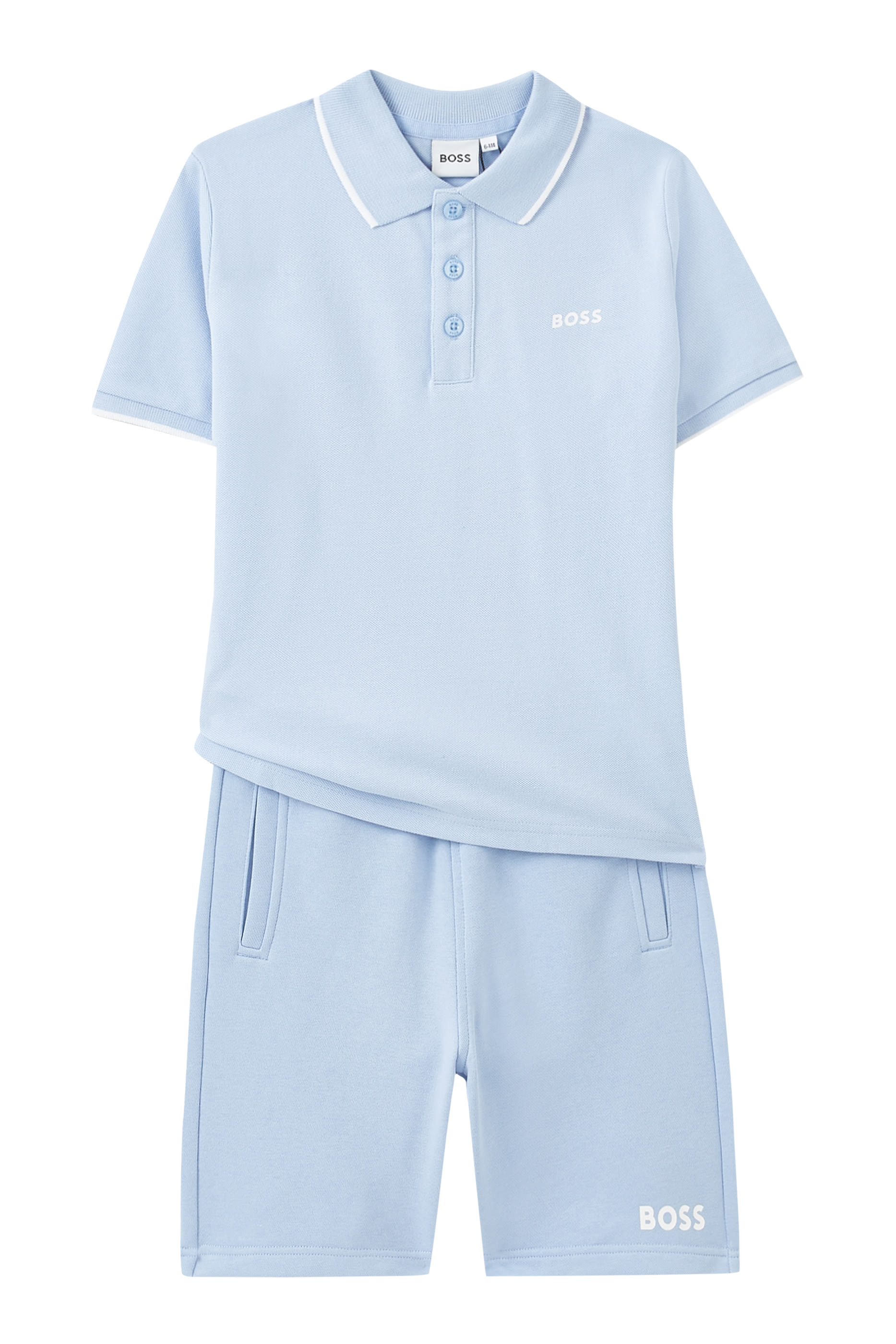 قميص بولو بشعار الماركة للأطفال