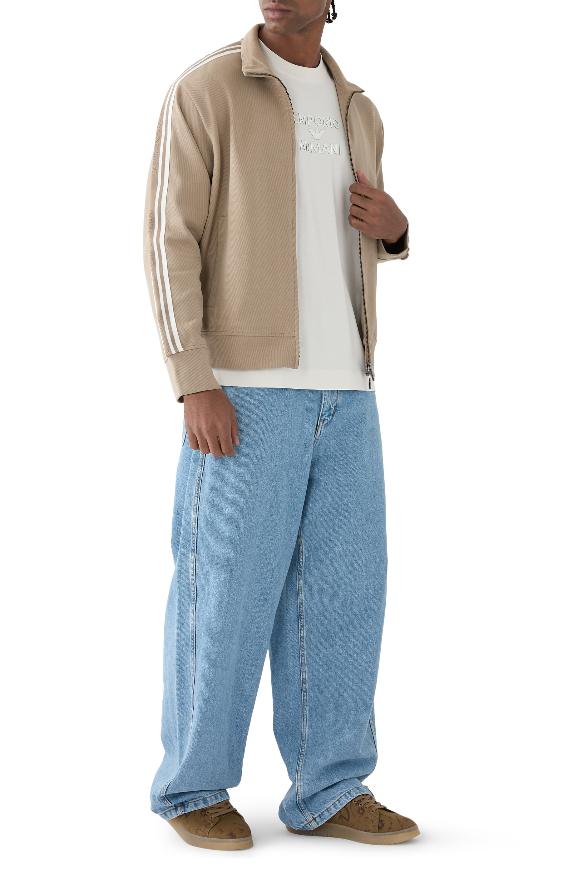 تيشيرت بشعار الماركة قطن