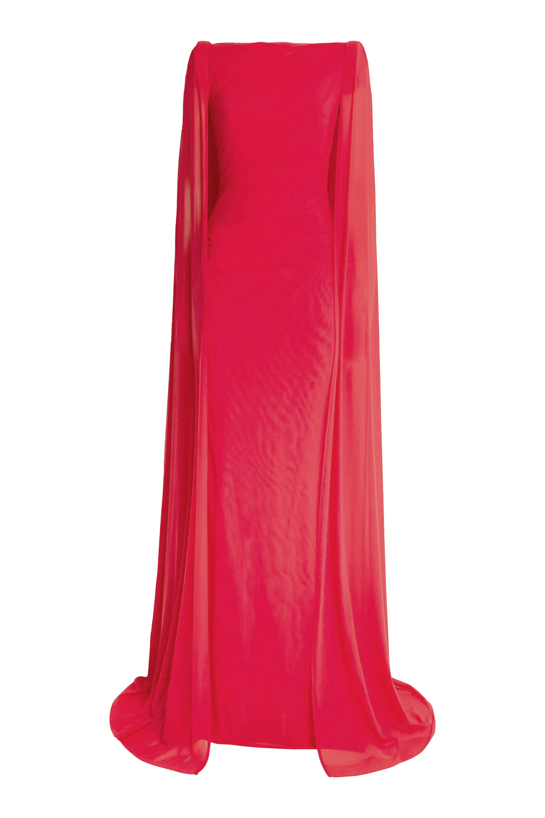 فستان بكاب وأكمام طويلة