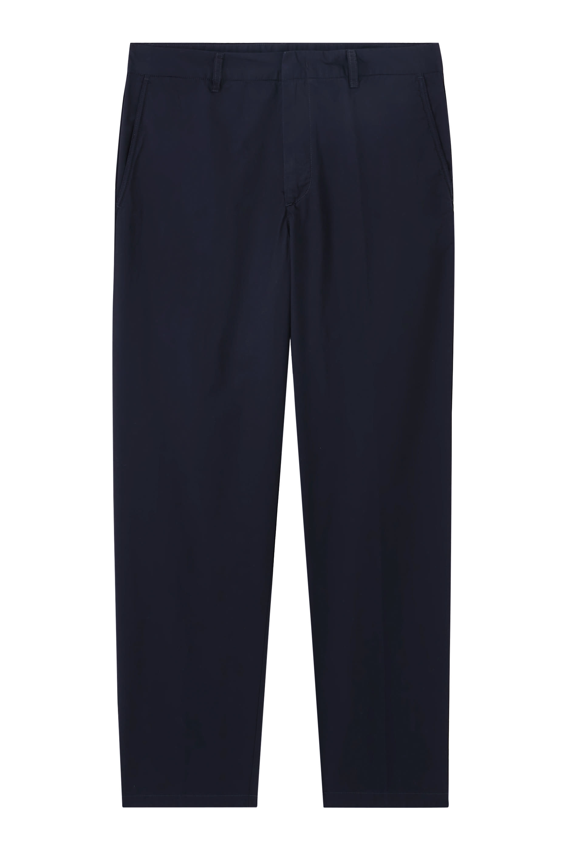 بنطال بقصة ساق مستقيمة قطن تويل