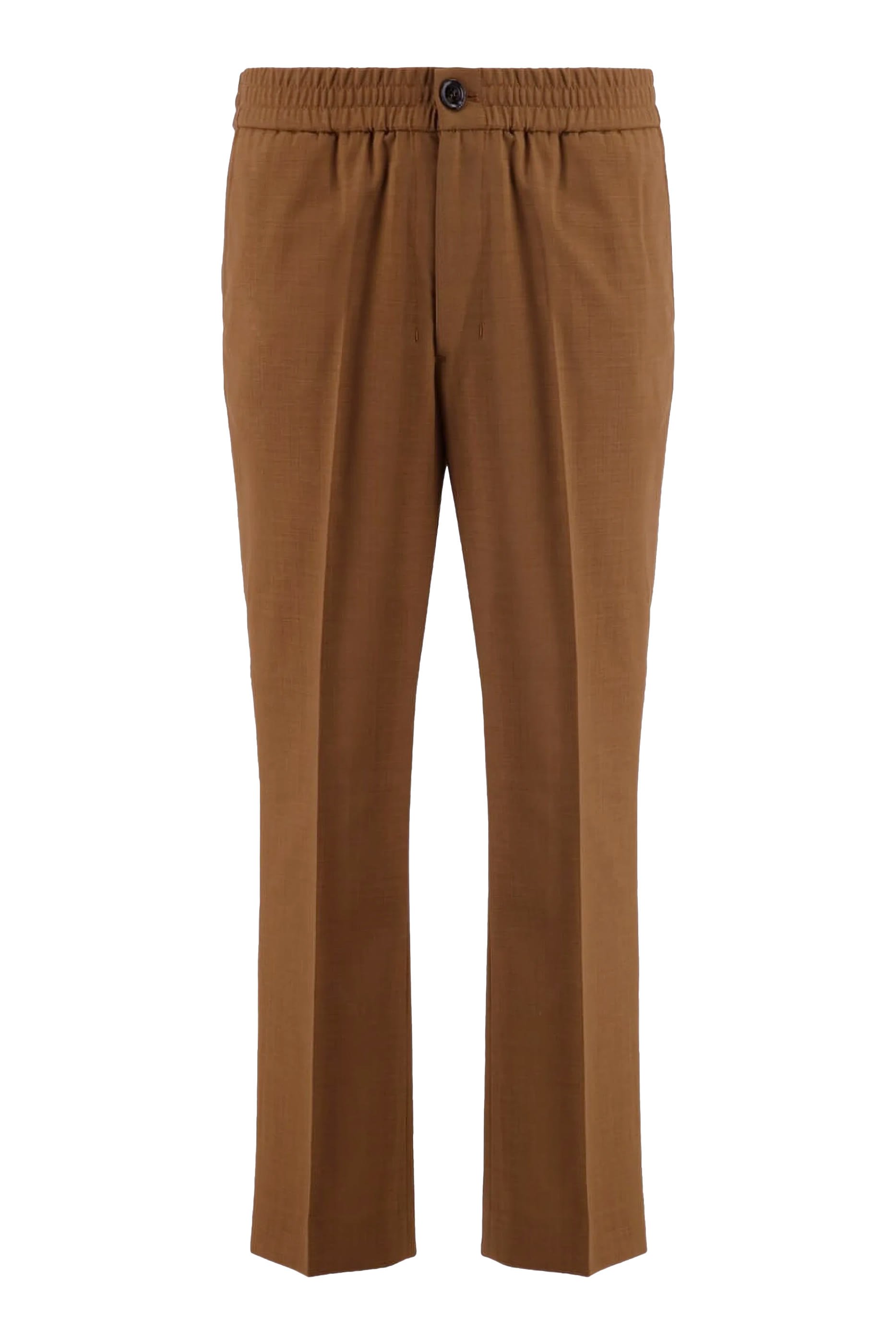 Wool Elasticated Waist Trousers