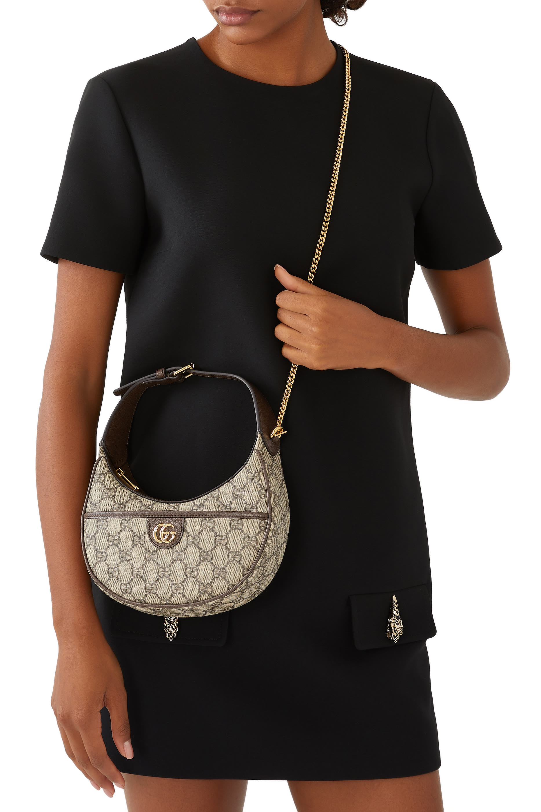 حقيبة كتف أوفيديا صغيرة جدا بحرفي شعار الماركة