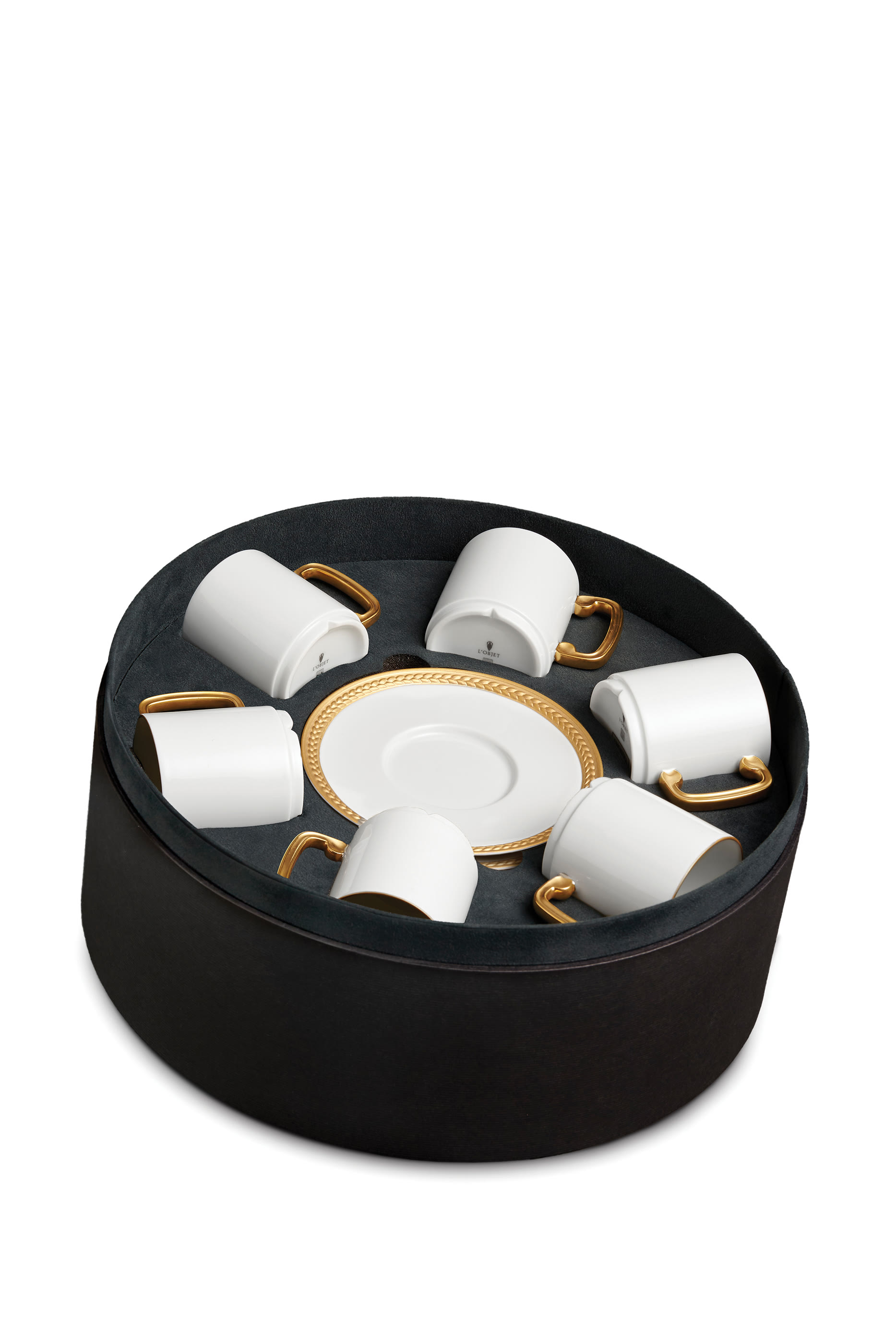 طقم فناجين إسبريسو وأطباق سوا تريزيه، 6 قطع