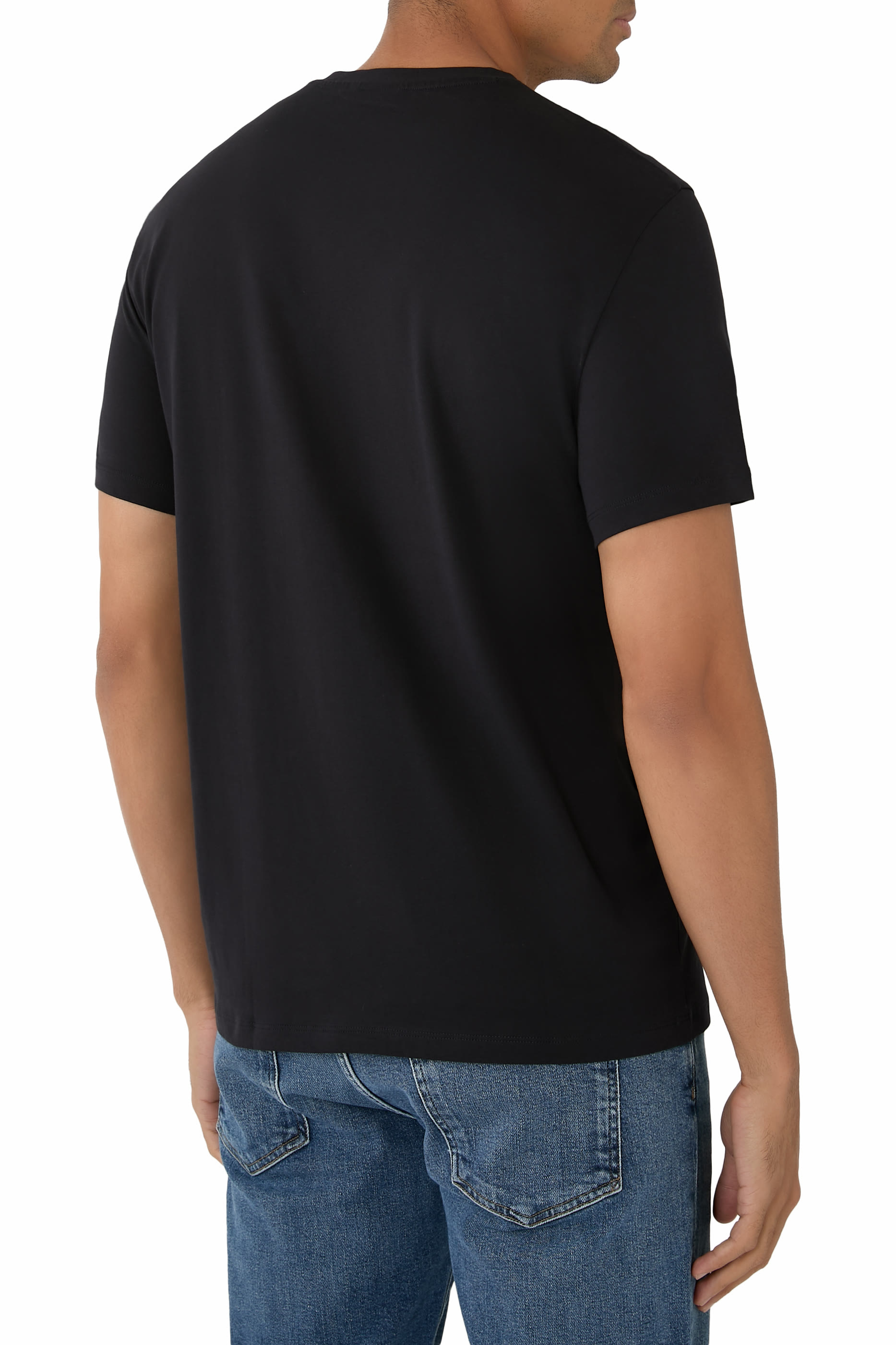 تيشيرت بشعار الماركة قطن