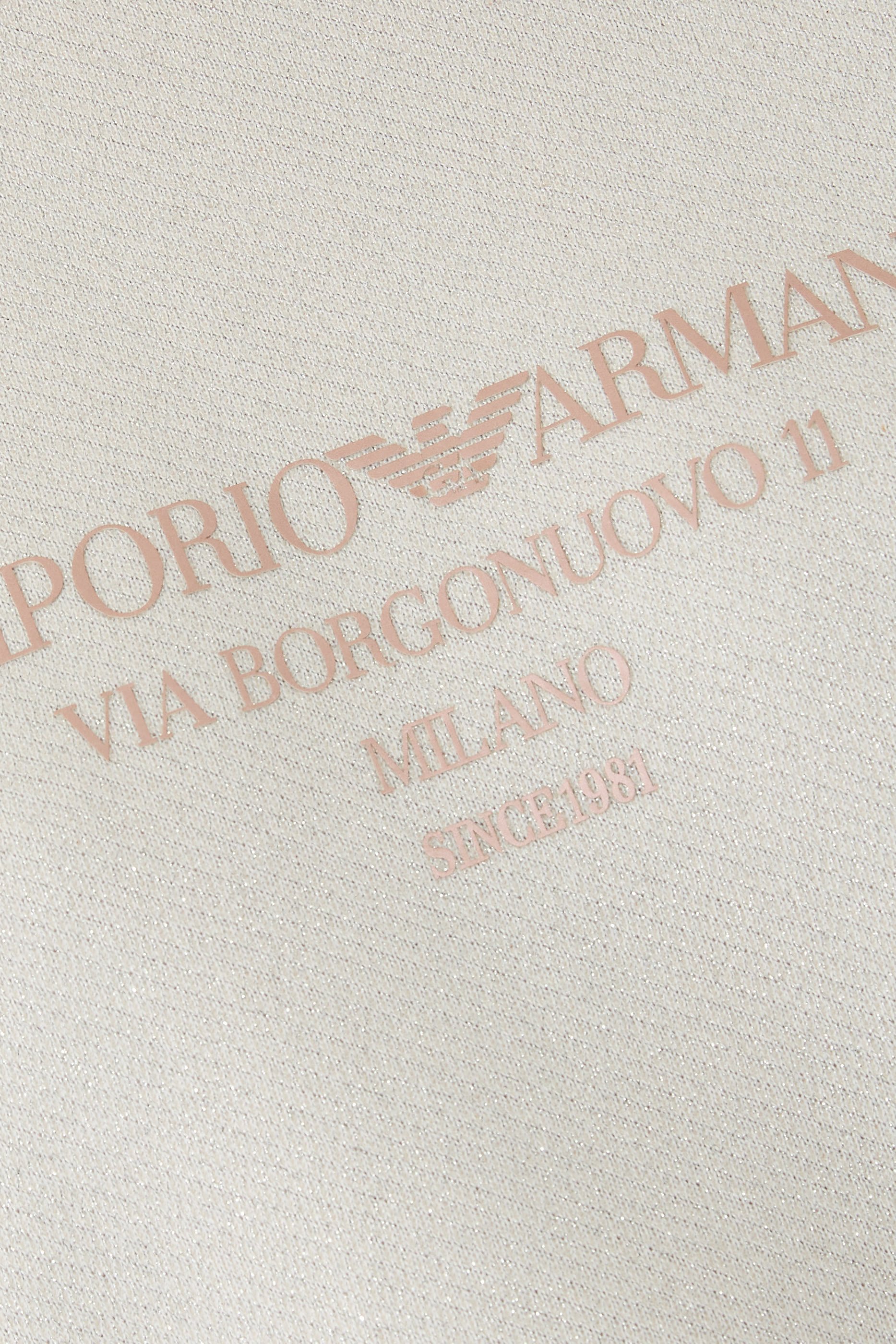  Lurex Jersey Sweatshirt with Shiny Logo 