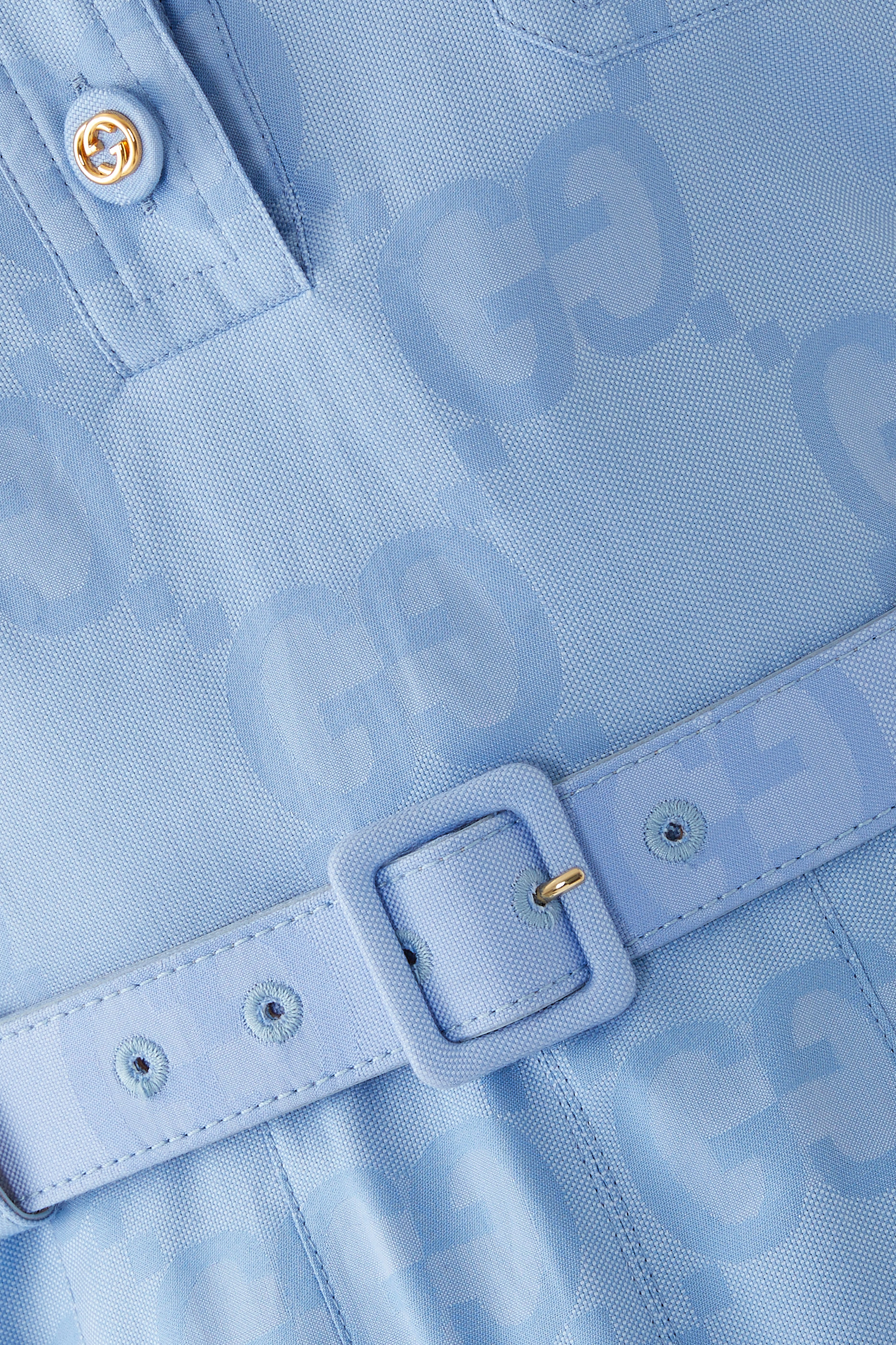 فستان قطن بوبلين متوسط الطول