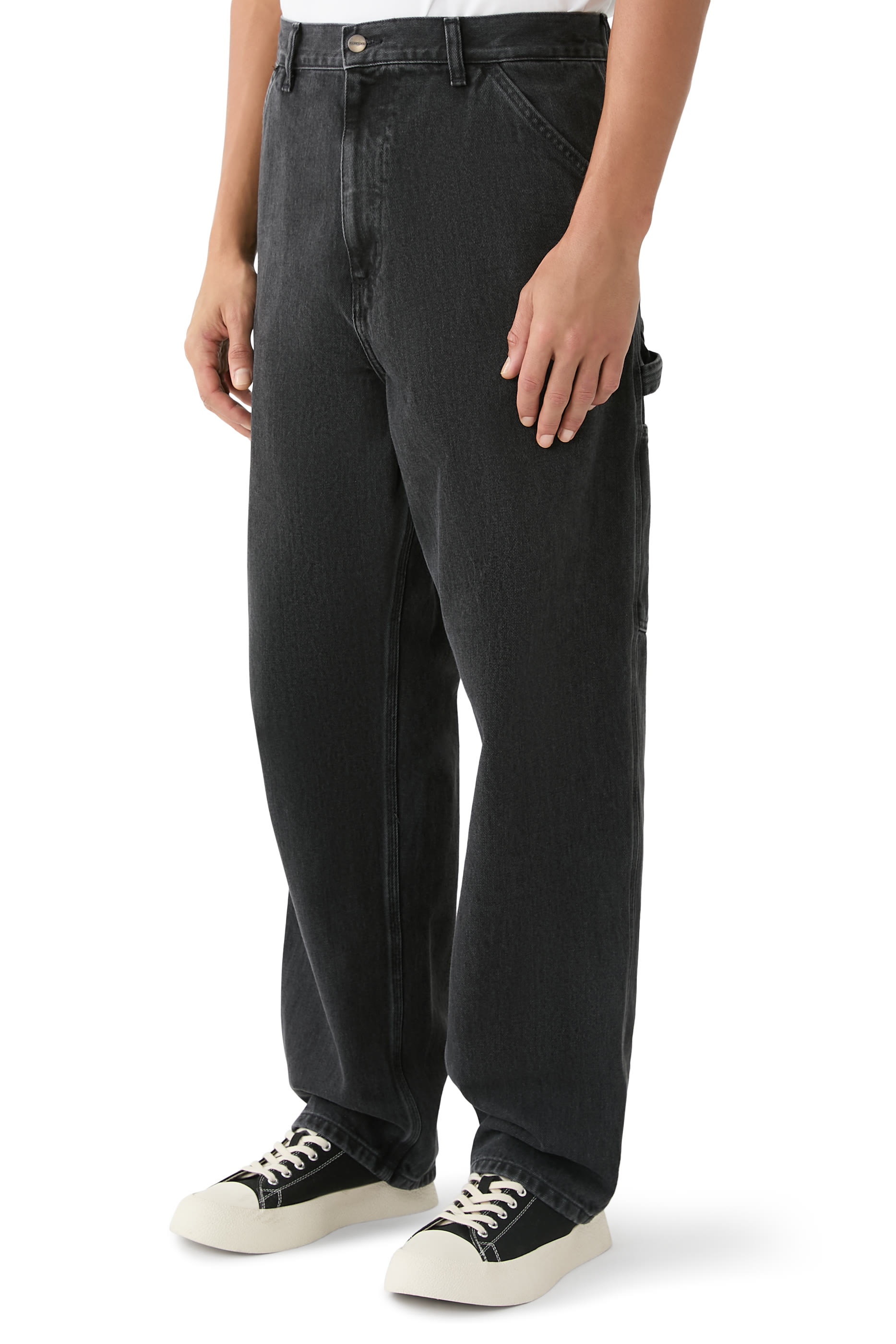 بنطال جينز سنجل ني دينم