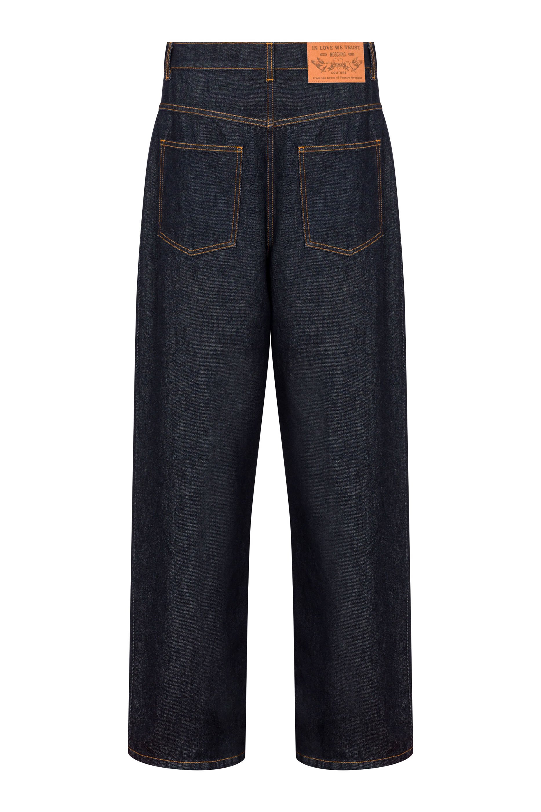 بنطال جينز بقصة ساق مستقيمة دنيم