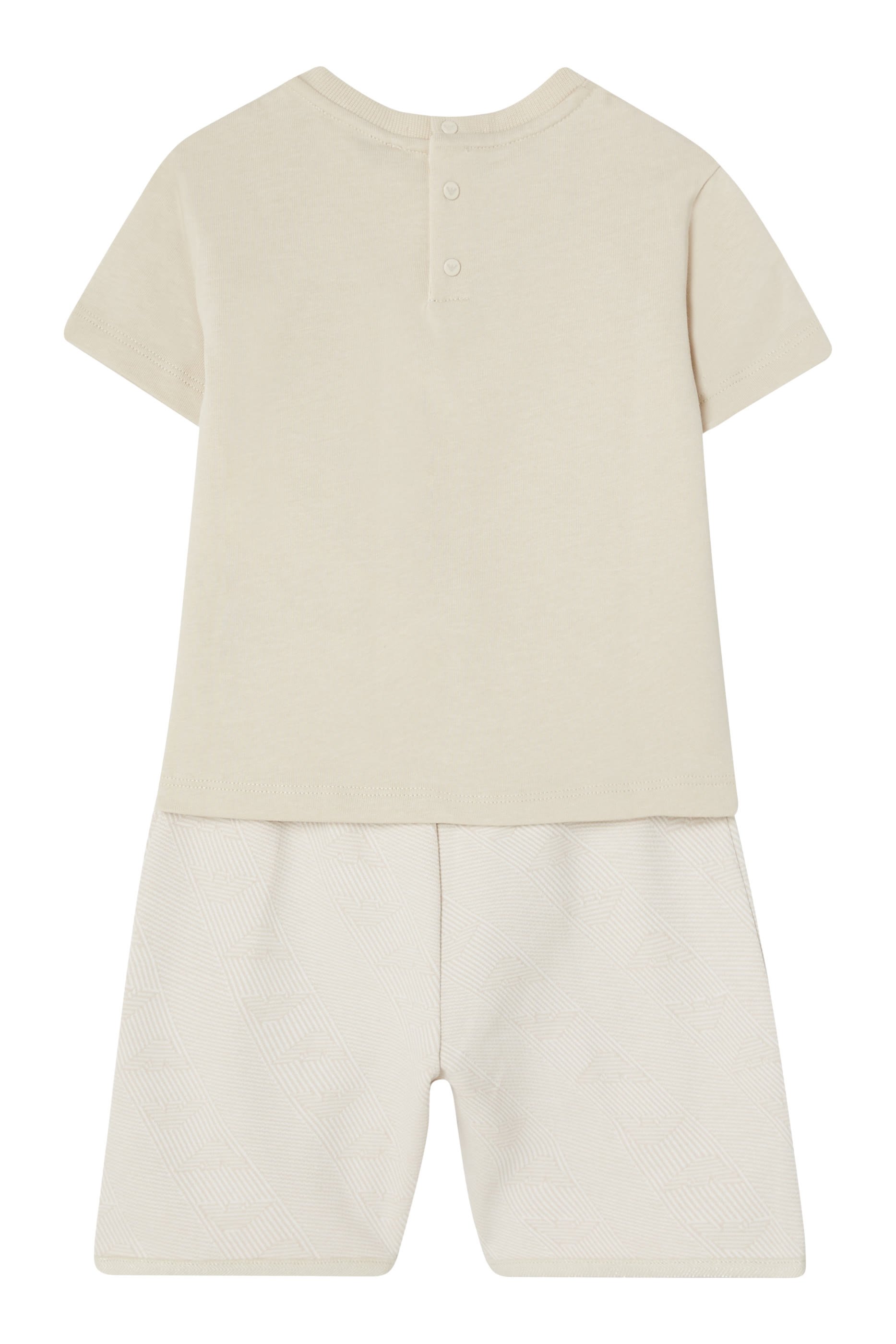 طقم تيشيرت وشورت بشعار النسر صغير للأطفال