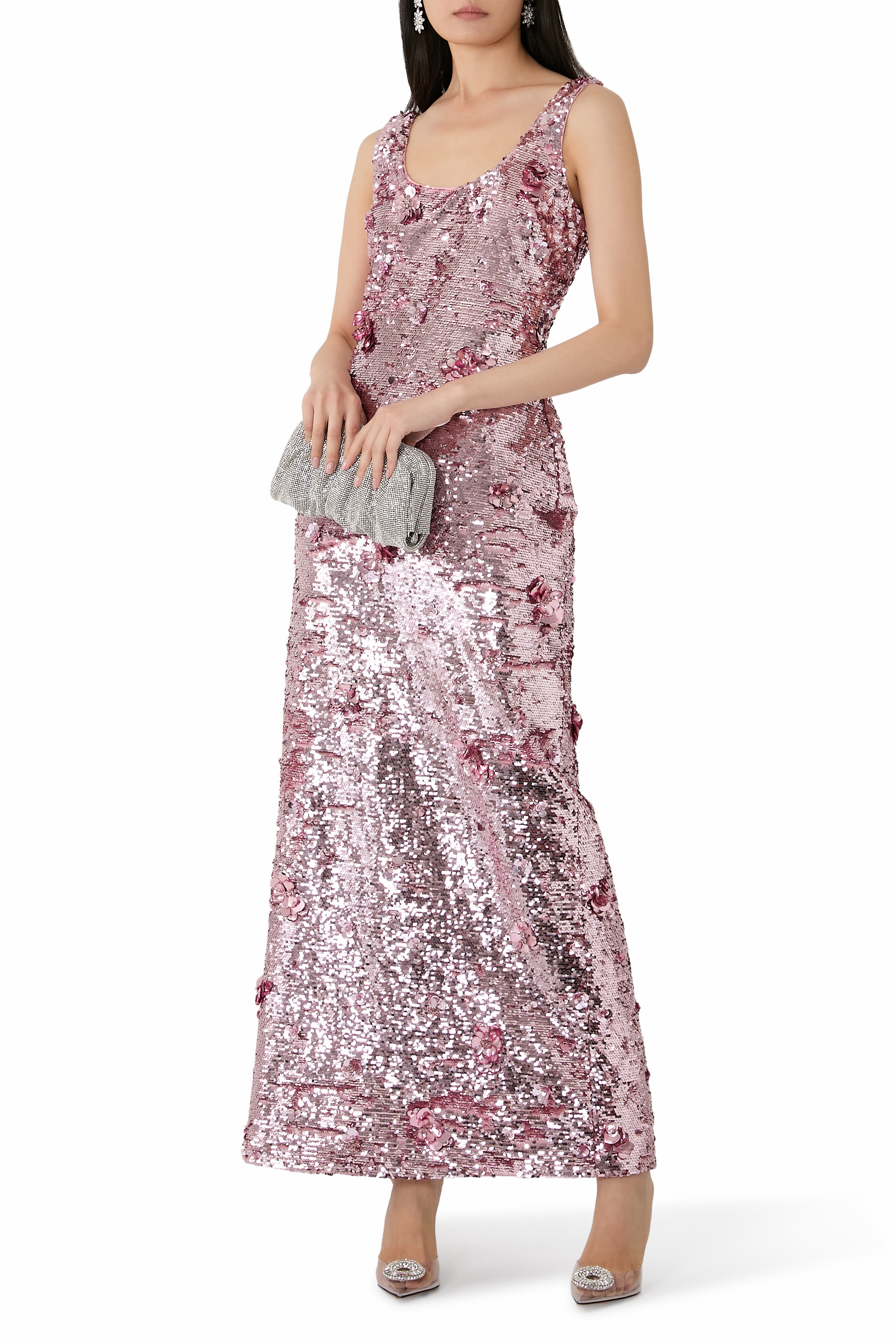 Tindra Embellished Sequin Gown 
