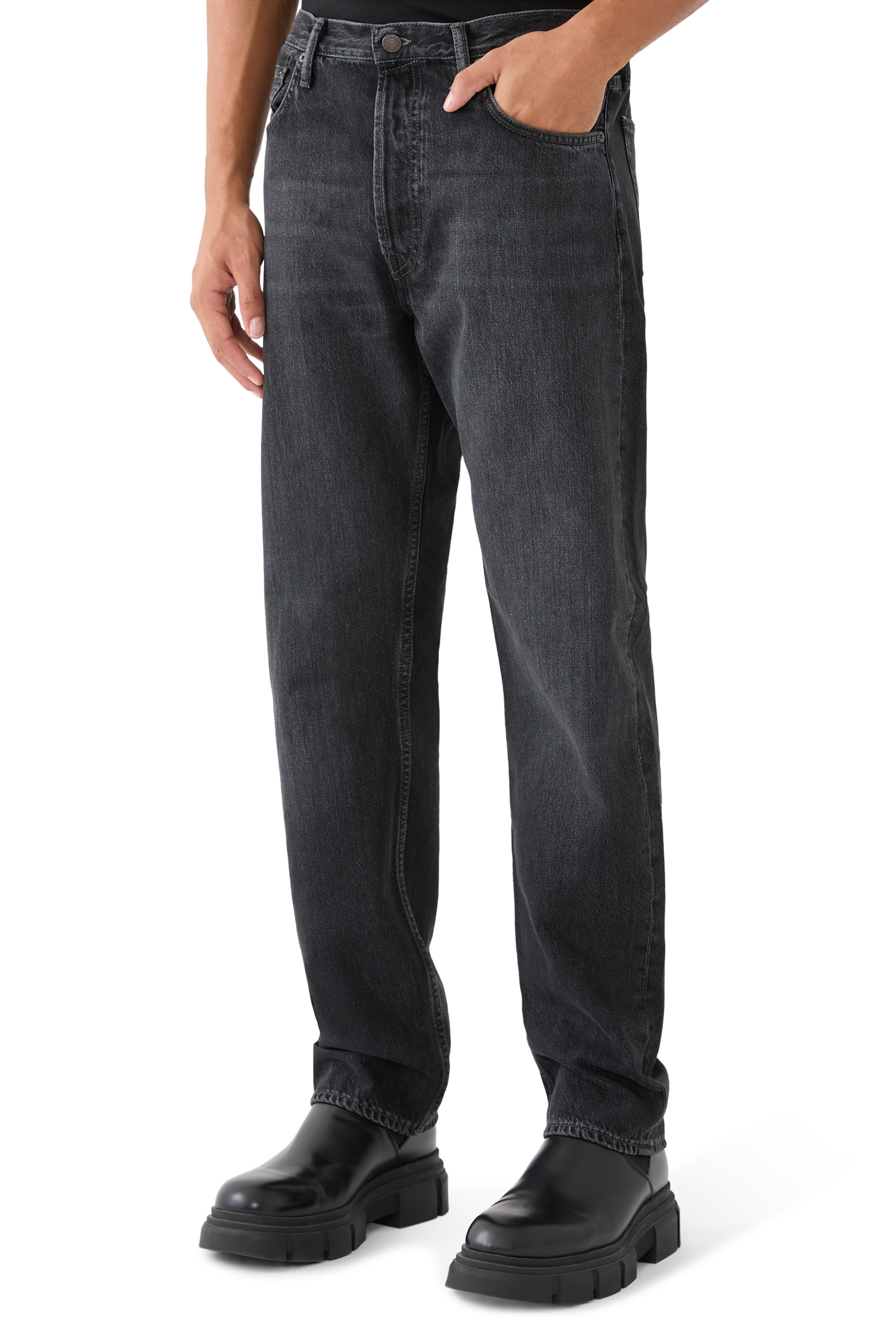 بنطال جينز فينتج بلاك 1996 بقصة عادية