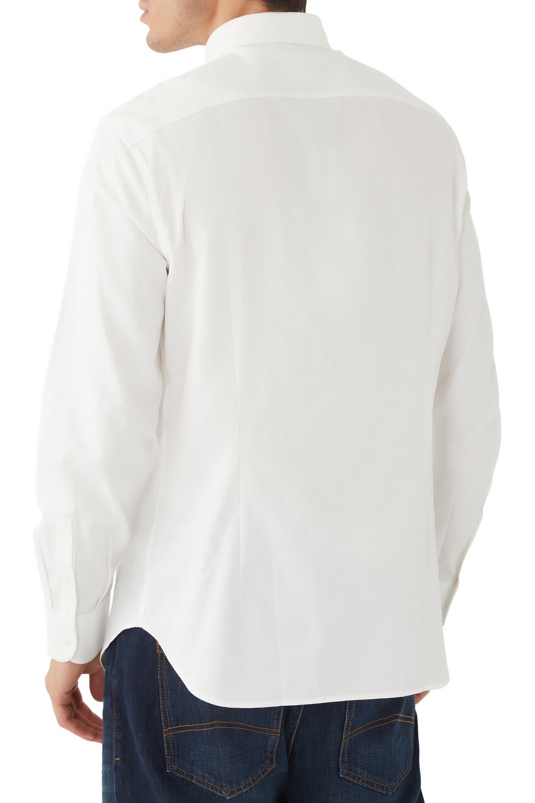 قميص مزين بنقشة شعار الماركة جاكار بالكامل