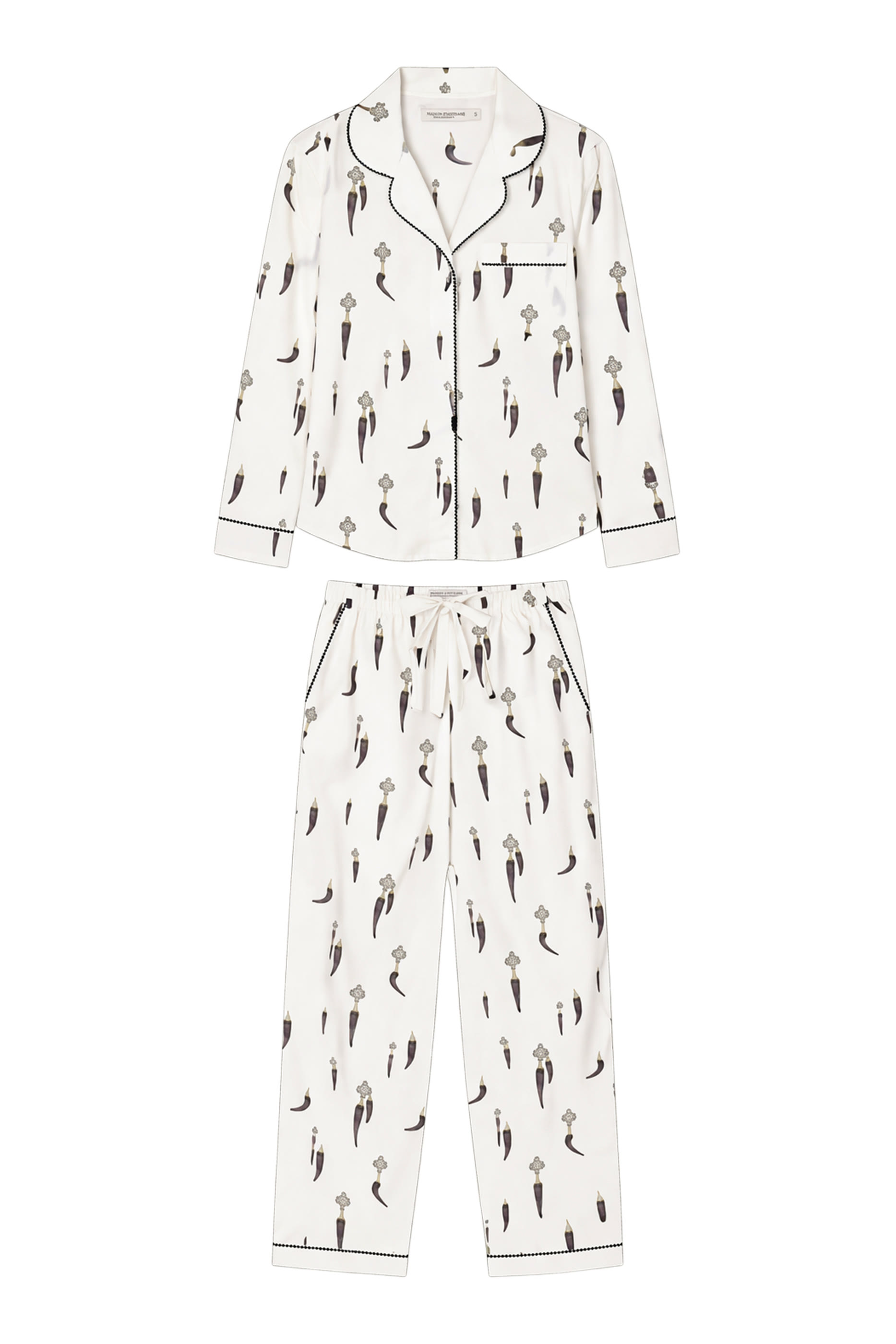 طقم بيجاما بطبعة فيل