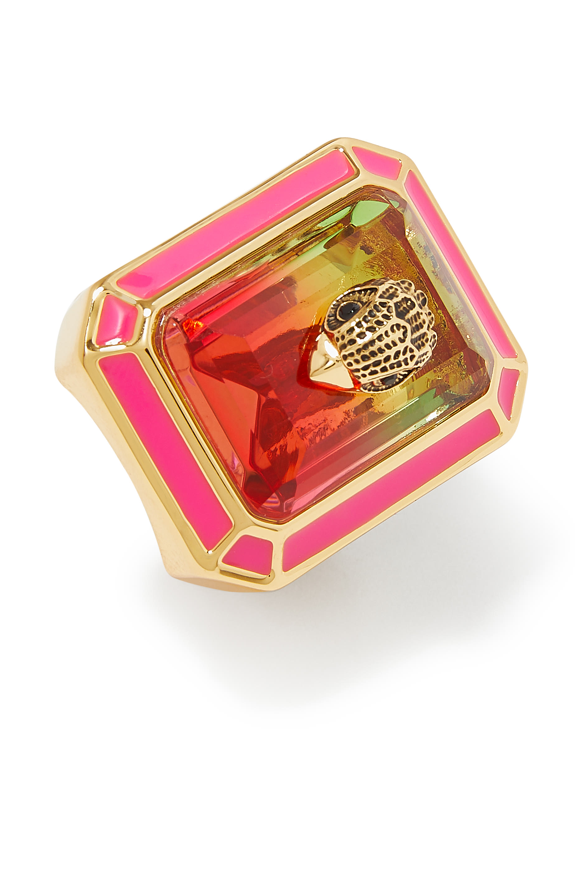 خاتم كوكتيل مزين بمينا