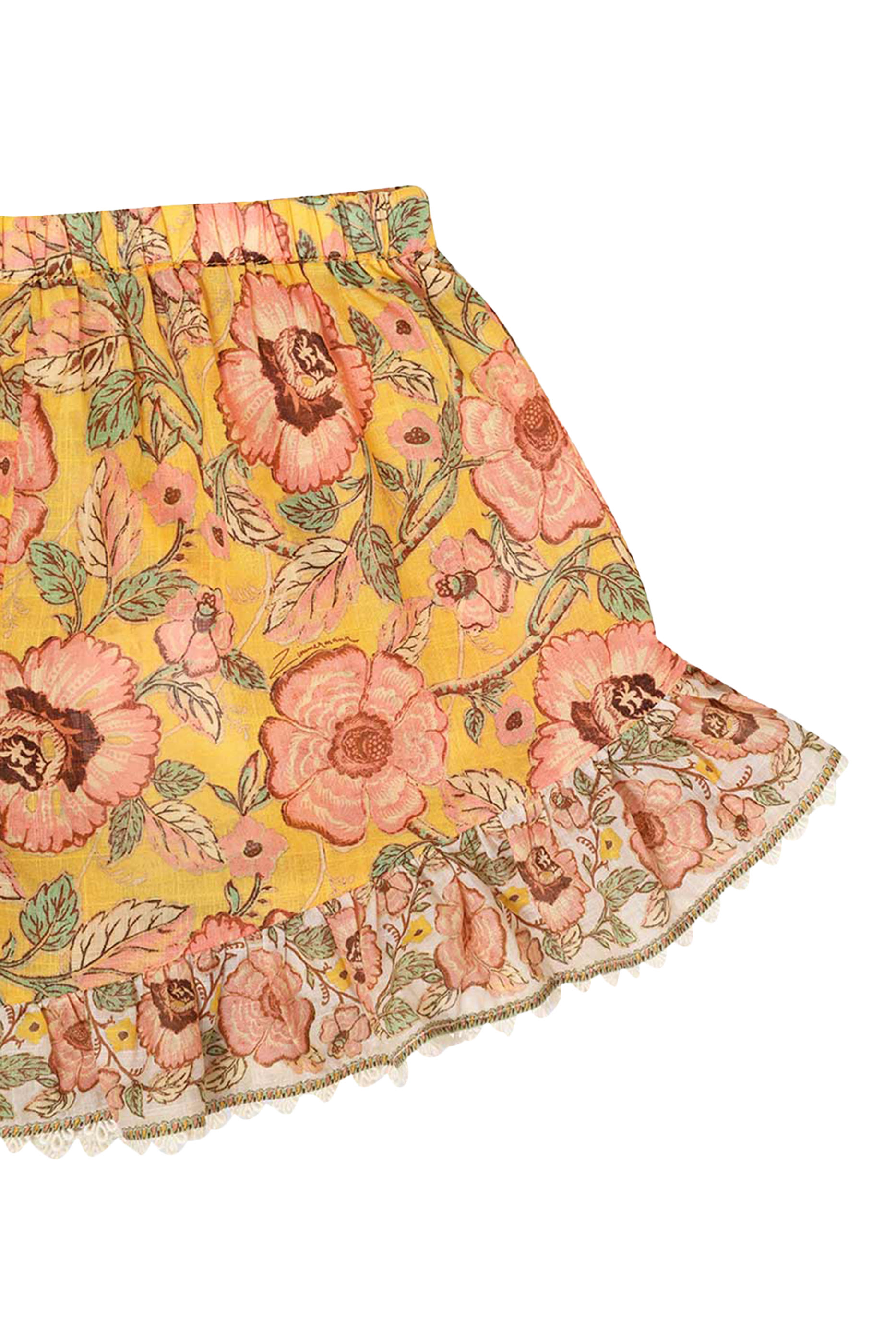 شورت جوني للأطفال بكشكش قطن