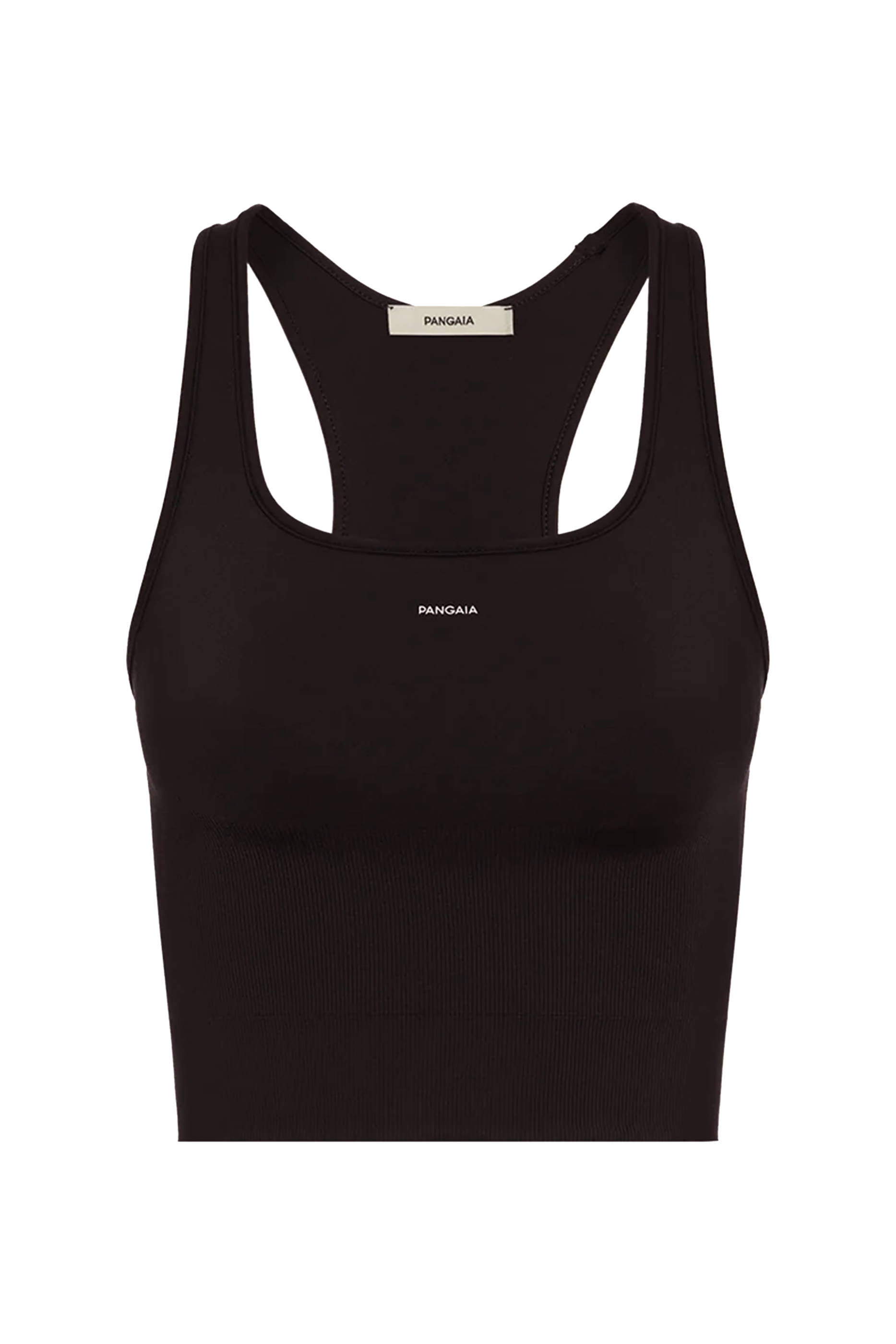 بلوزة بلا أكمام بتصميم مضلع ضاغط خامات نباتية مطاطية