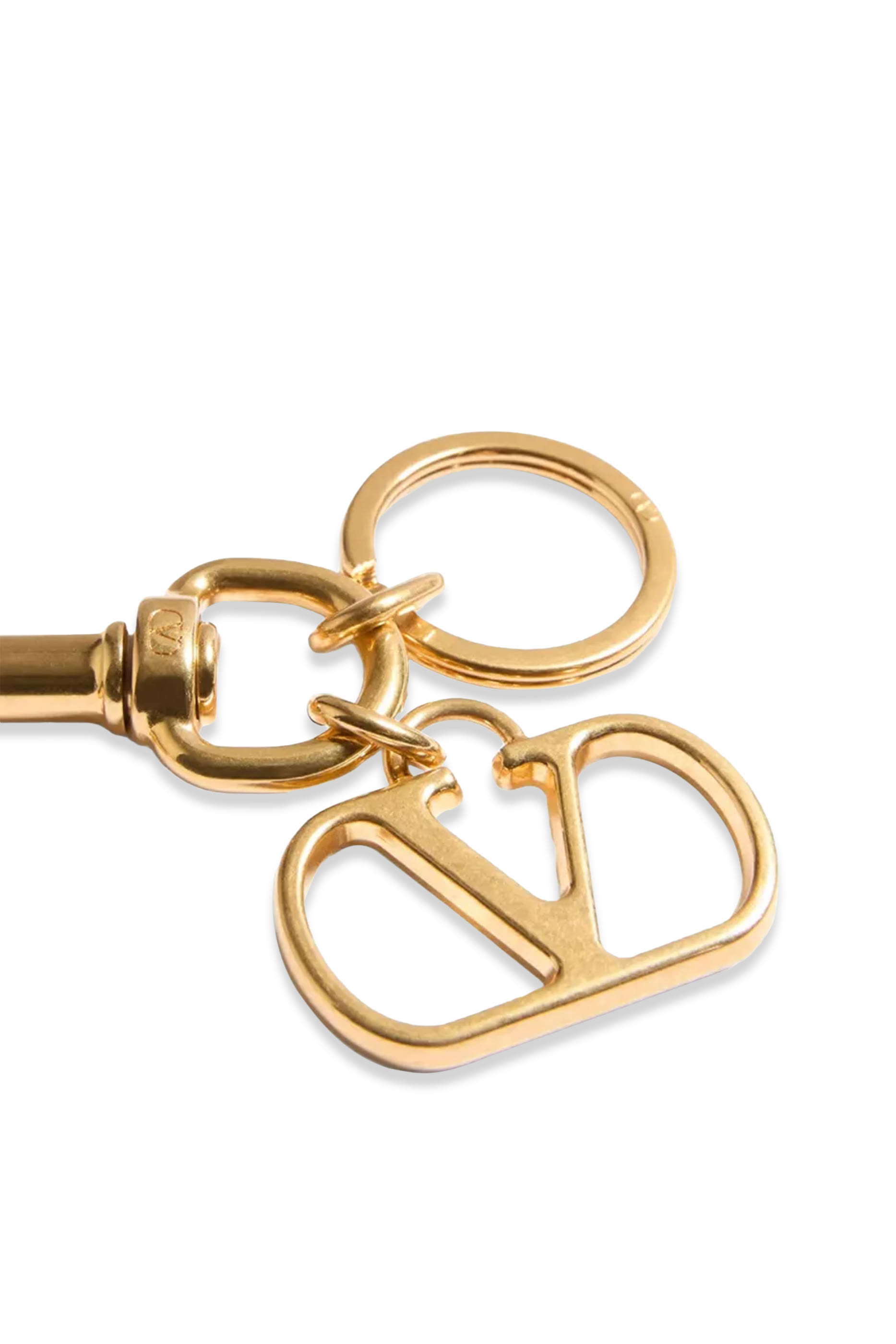 حلية حقيبة بسلسلة مفاتيح وشعار الماركة